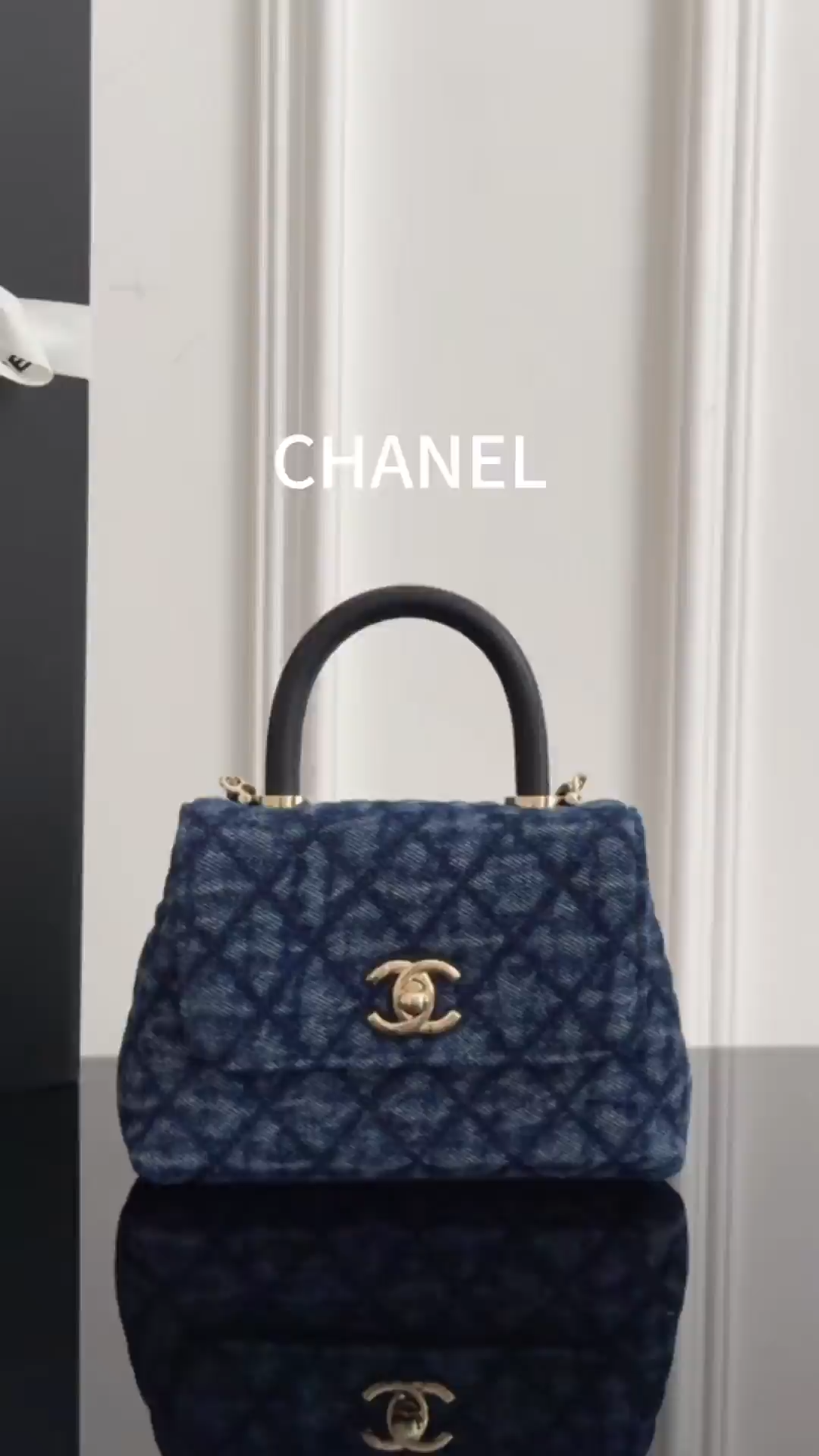Chan 26P denim mini coco handle