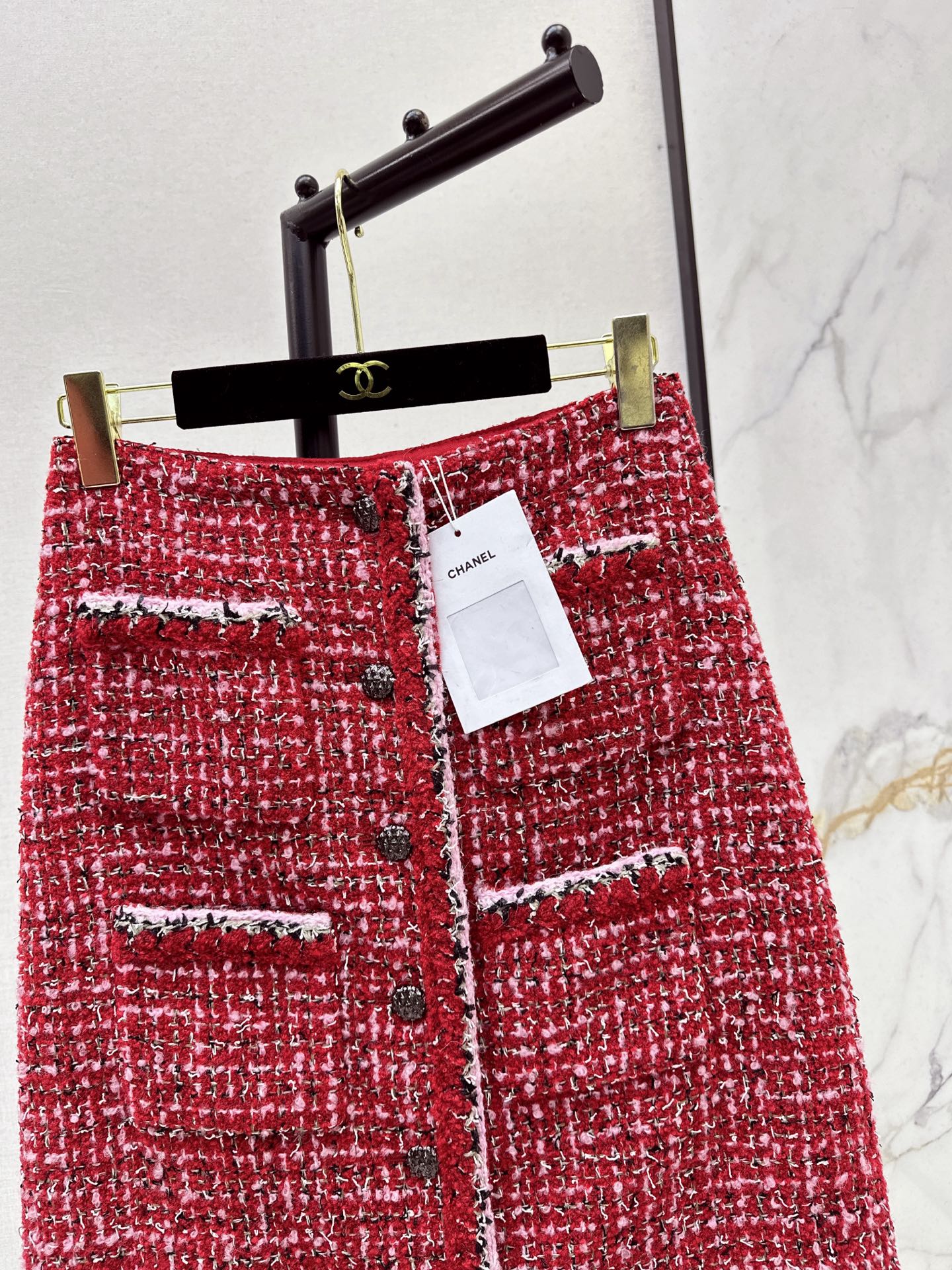 Chan 25fw tweed skirt