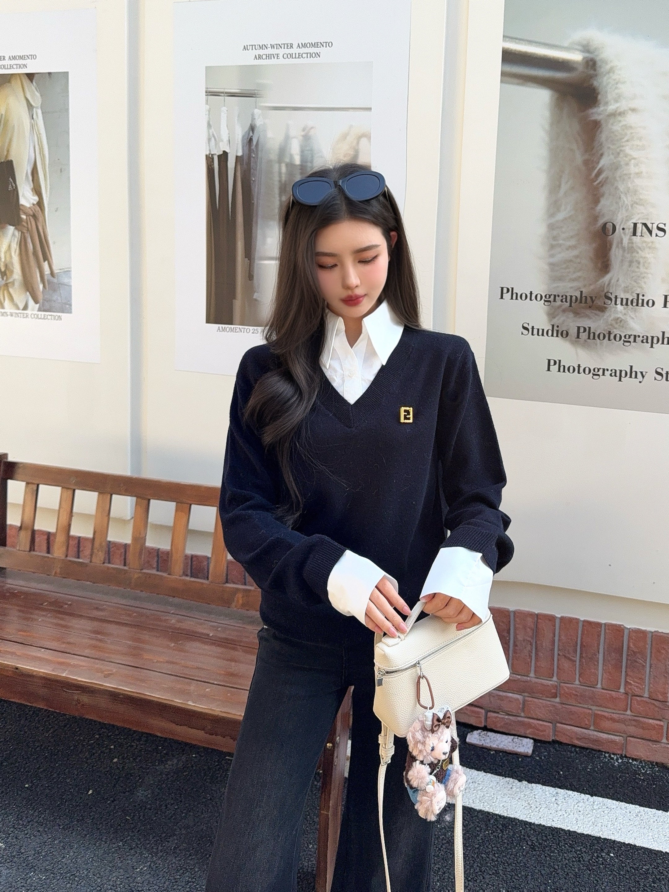 Fend 26ss 2in1 knit shirts