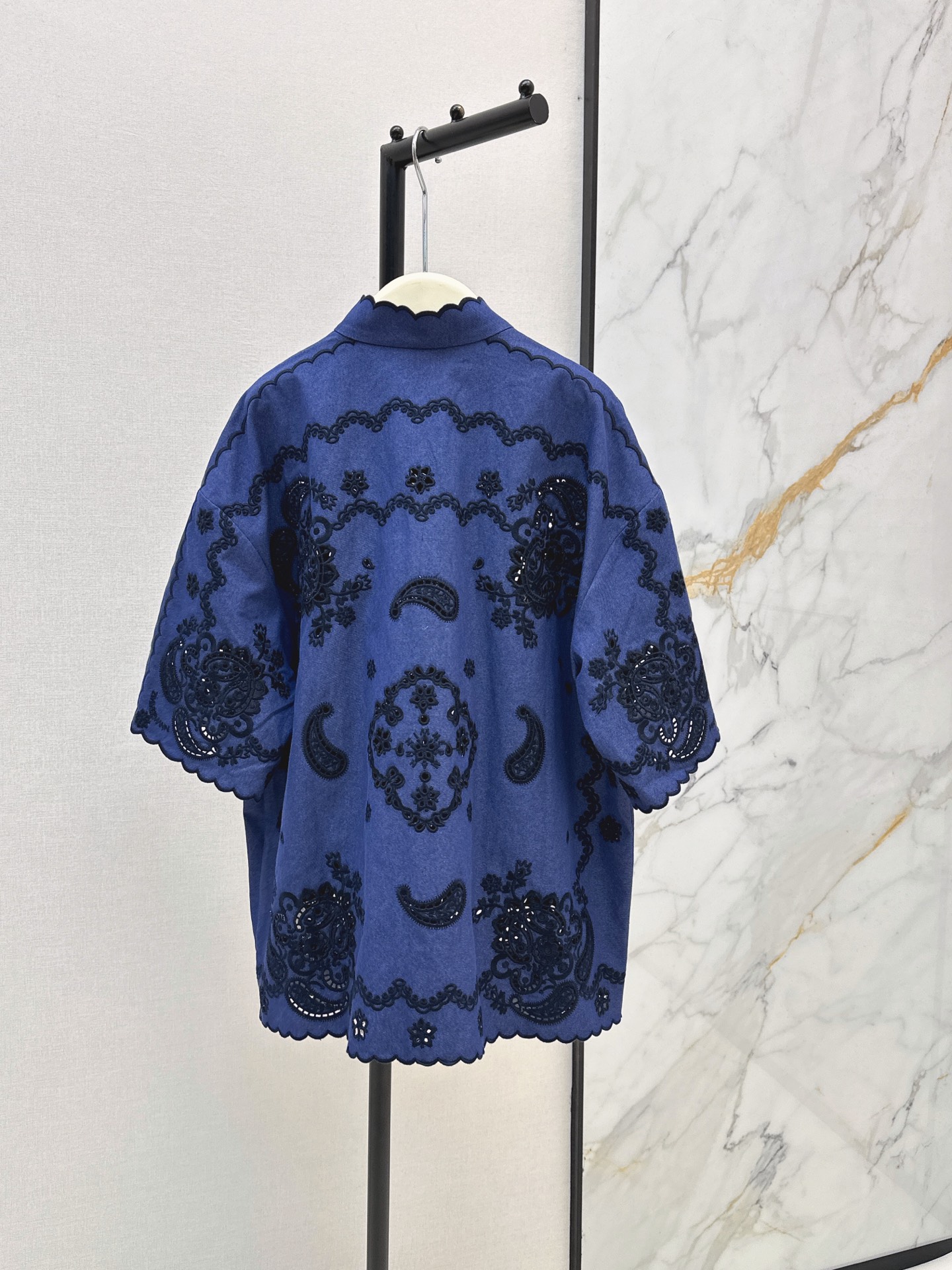 Zimm 26ss embroidery denim shirt