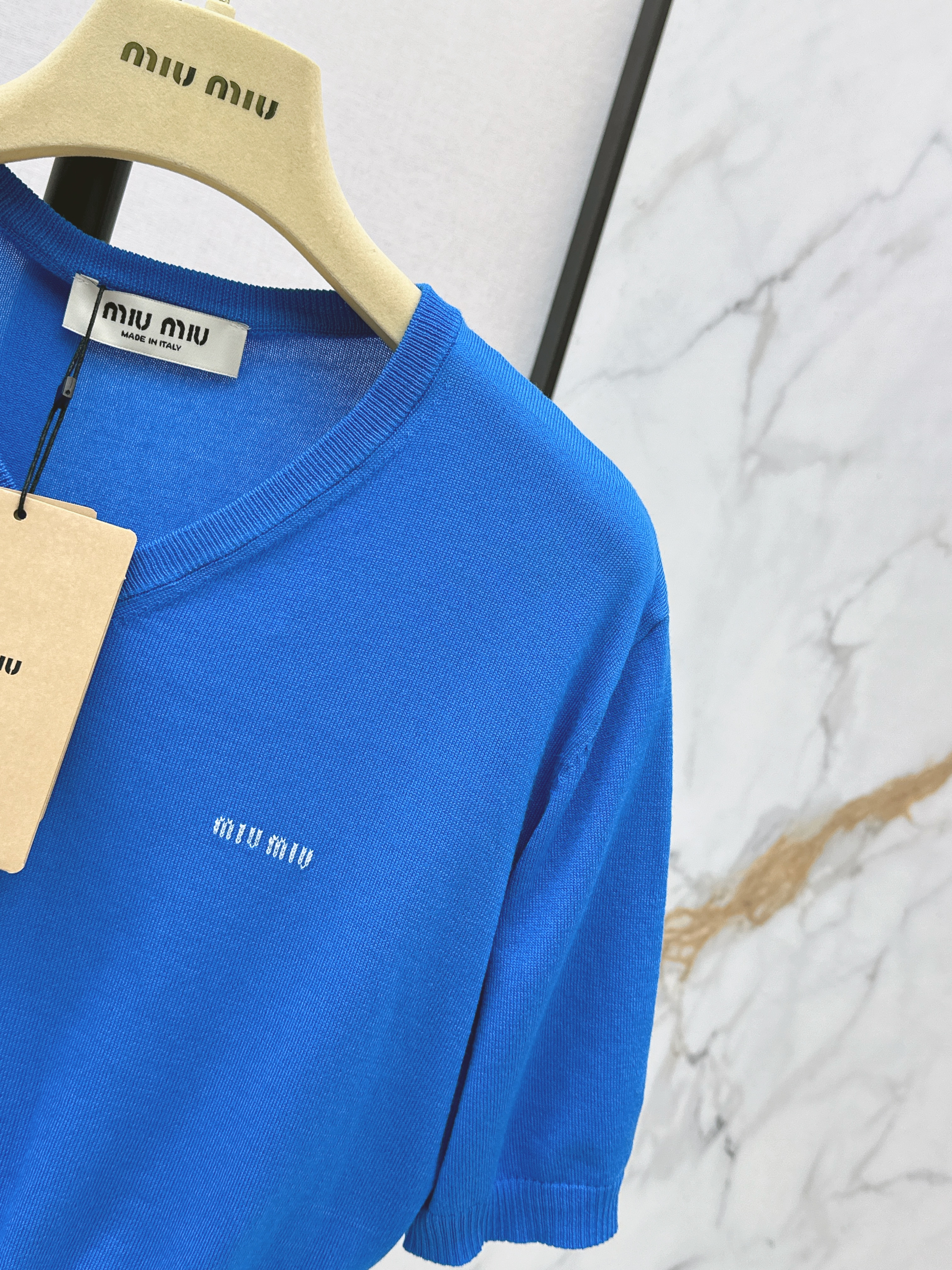 Miu 26ss knit crop top