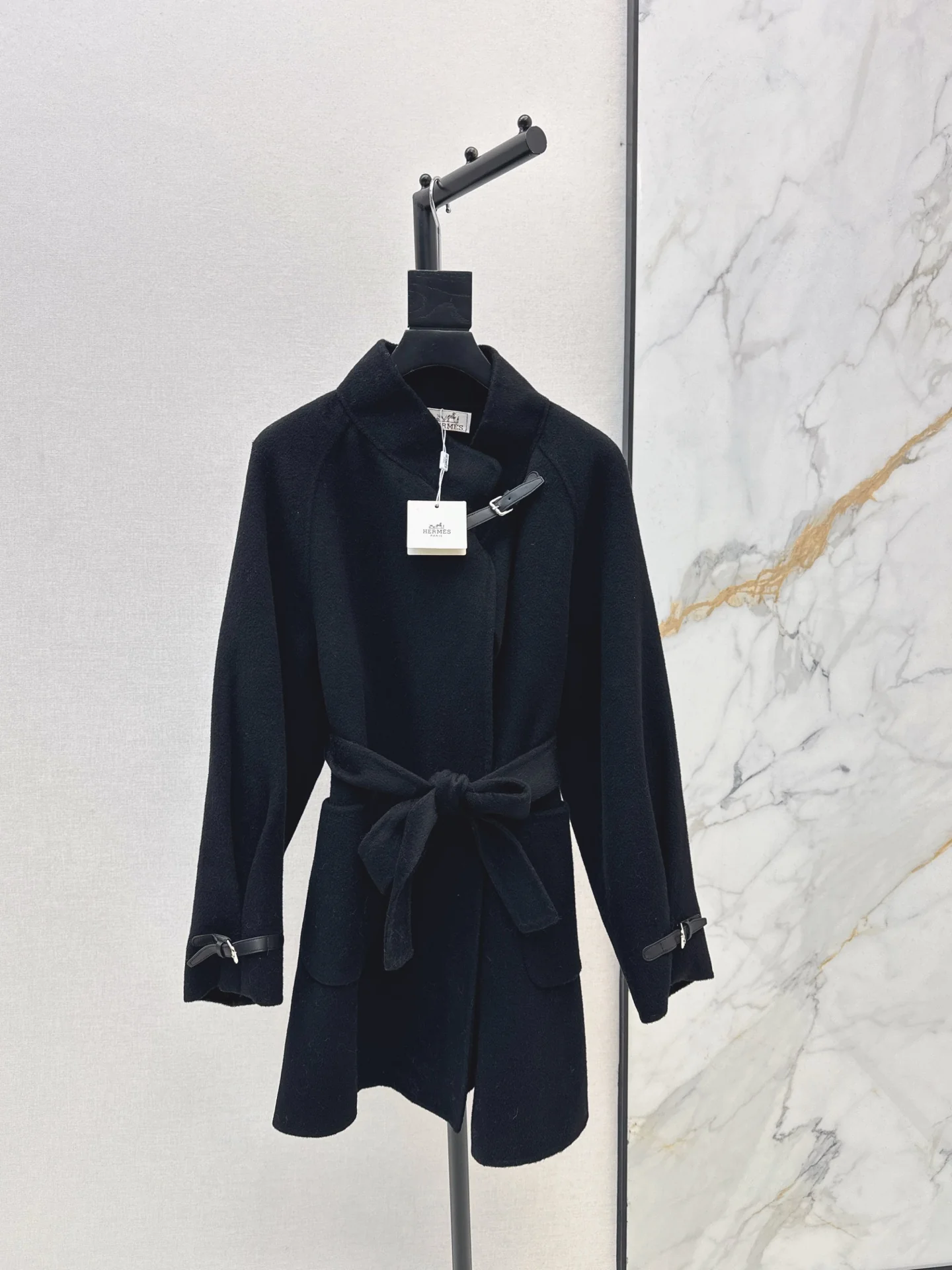 Her 25fw woolen belted overcoats
