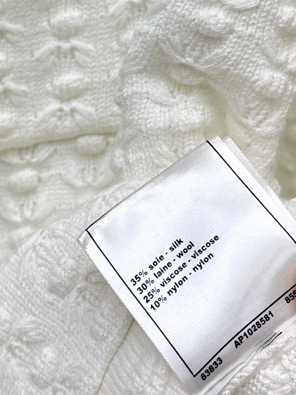 Chan 26ss 3d texture knitted cardigan