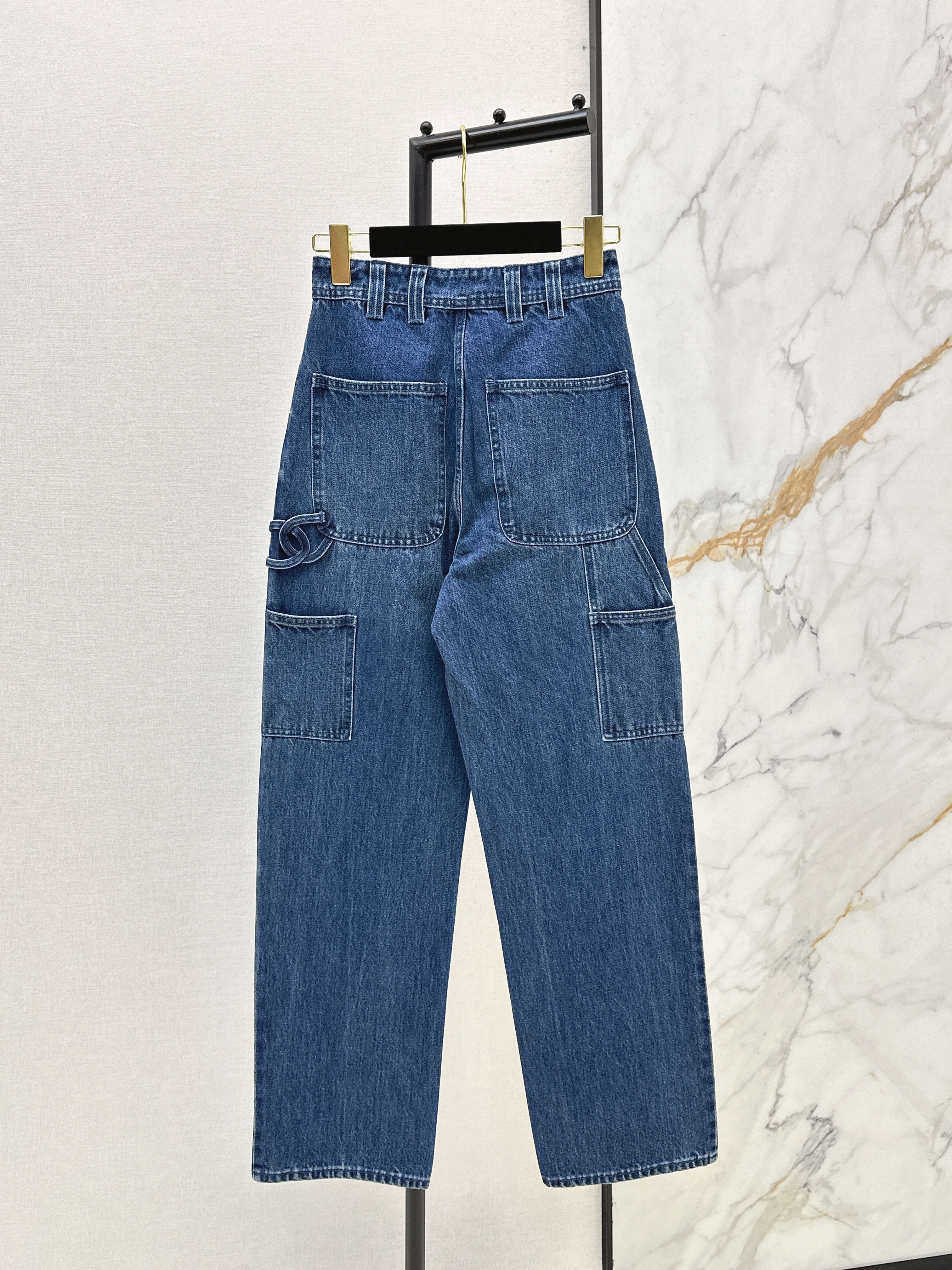 Chan 26ss wige-leg jeans