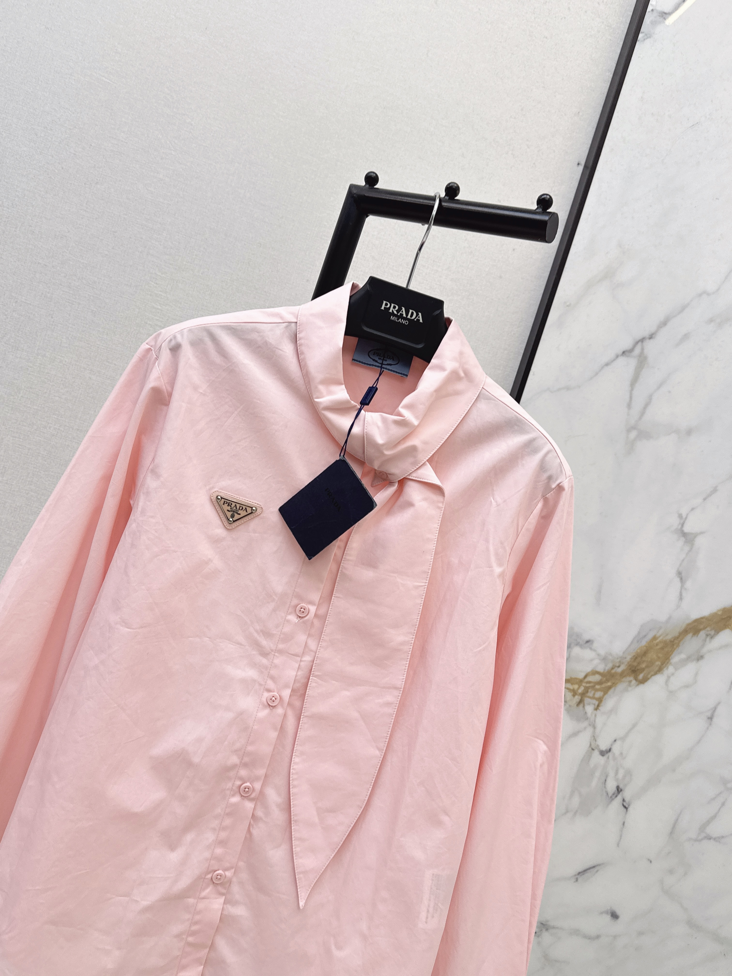 Pra 26ss ribbon shirt