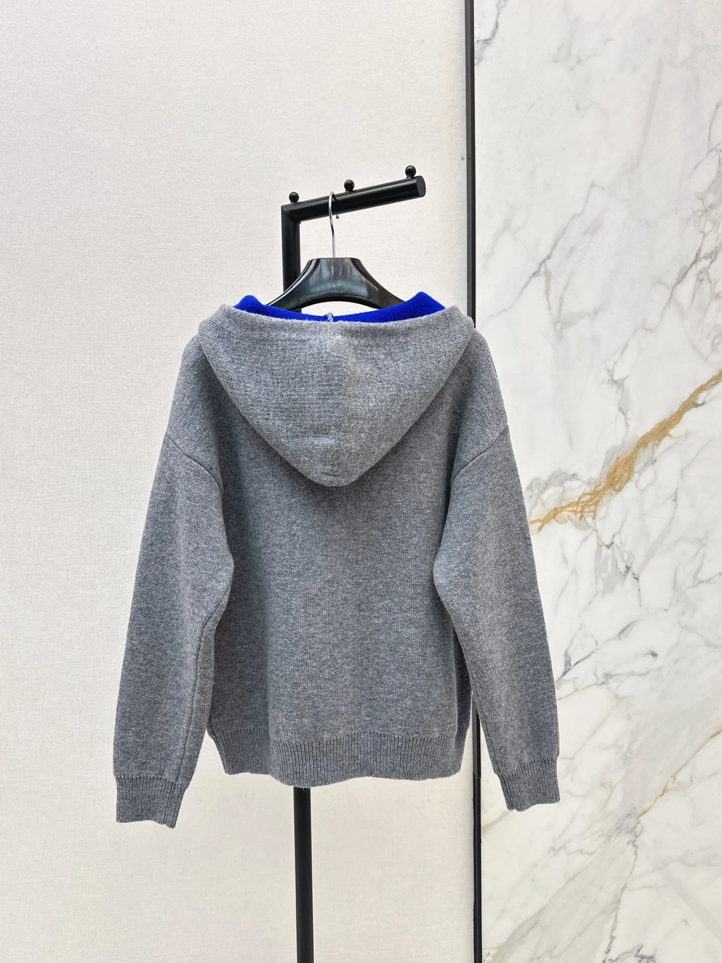 Celi 26ss hooded jacquard sweater