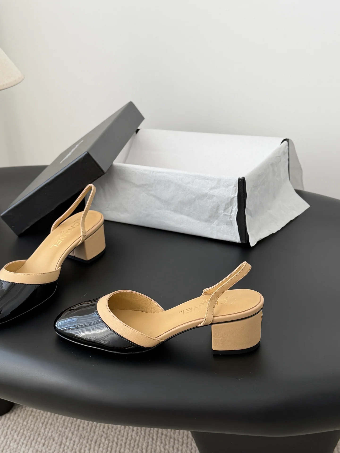 Chan 26ss mary jane chunky flats