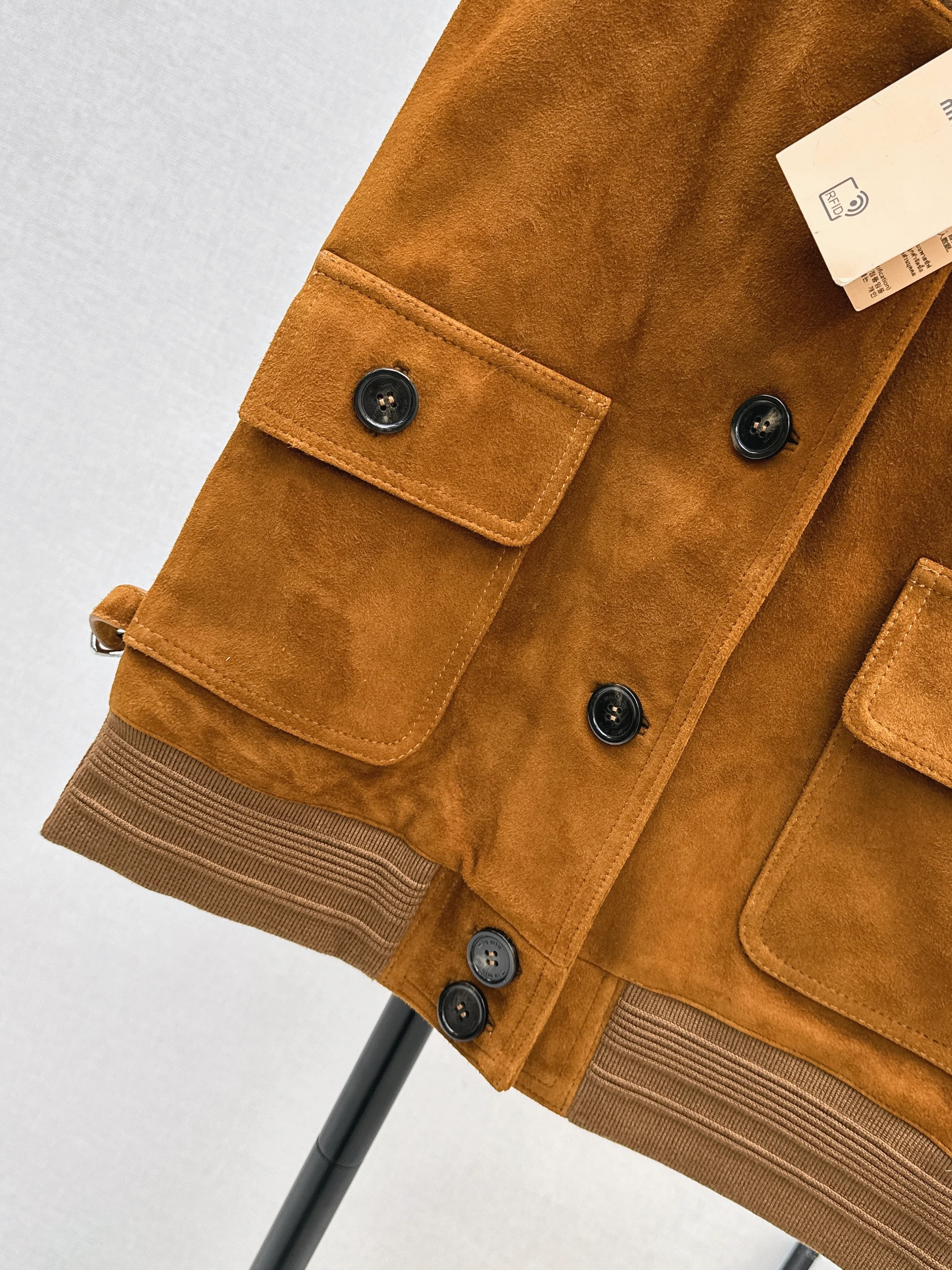 Miu 26ss suede vest jacket