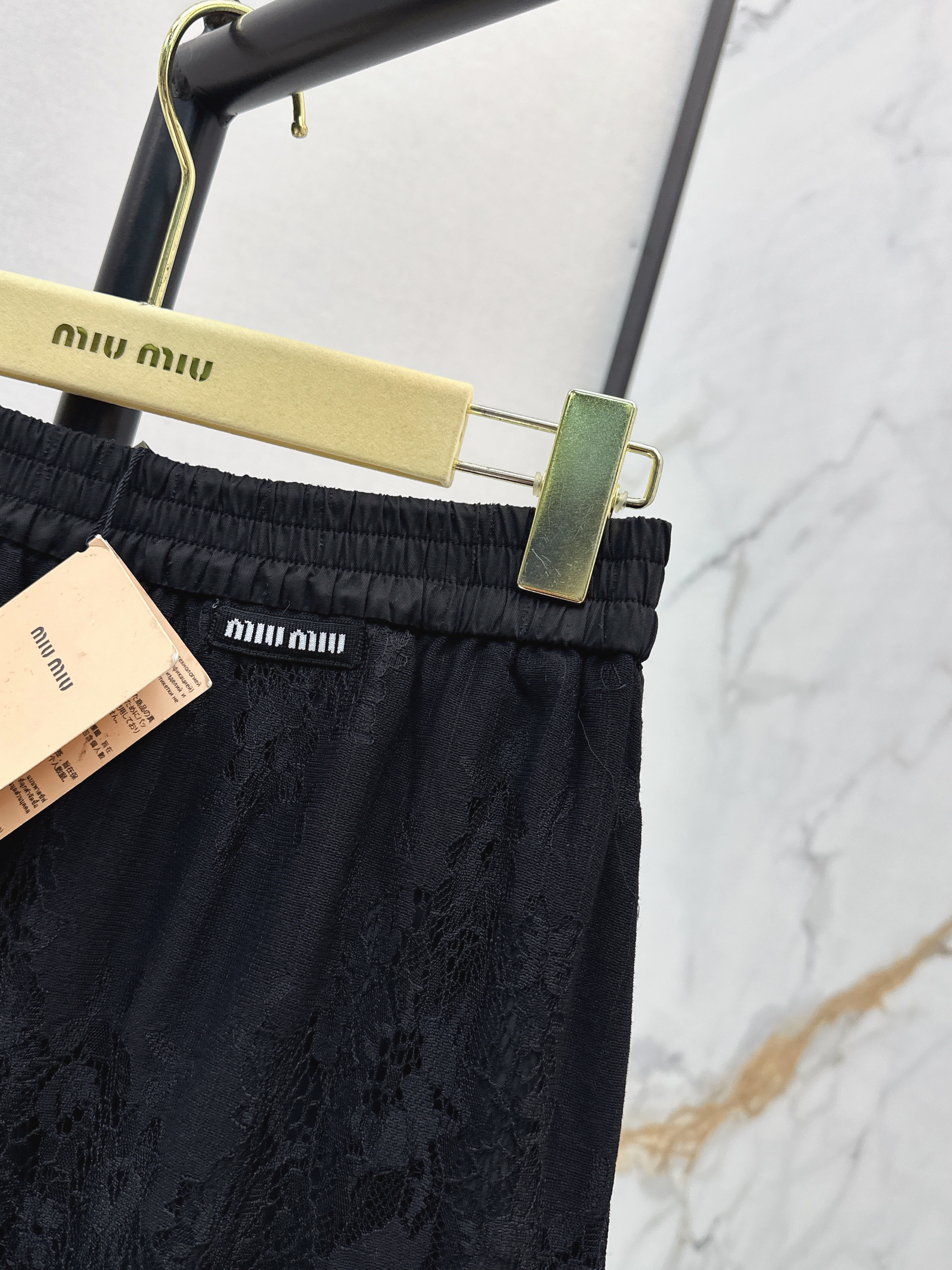 Miu 26ss lace jacquard skirt