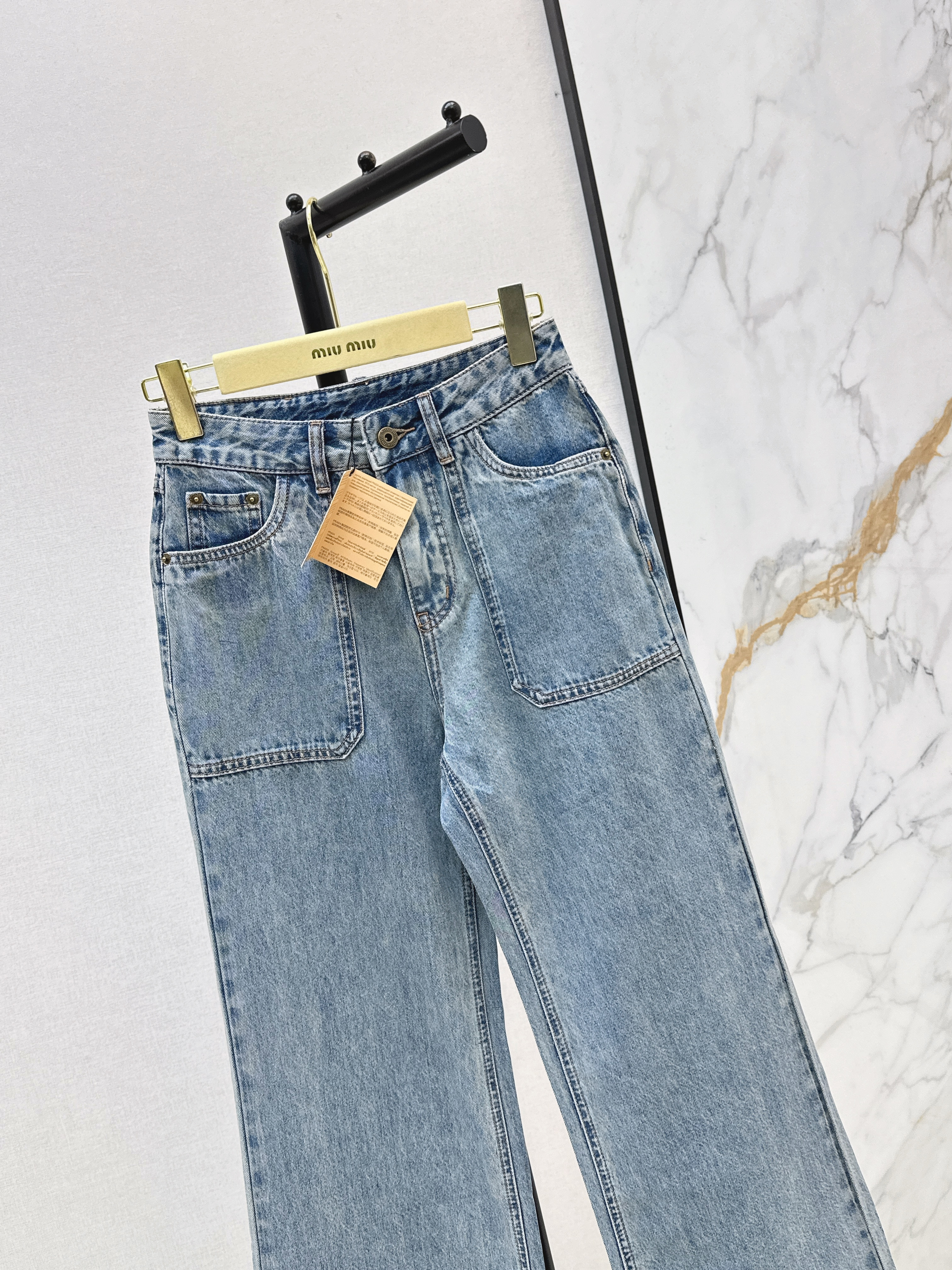 Miu 26ss straight-leg jeans