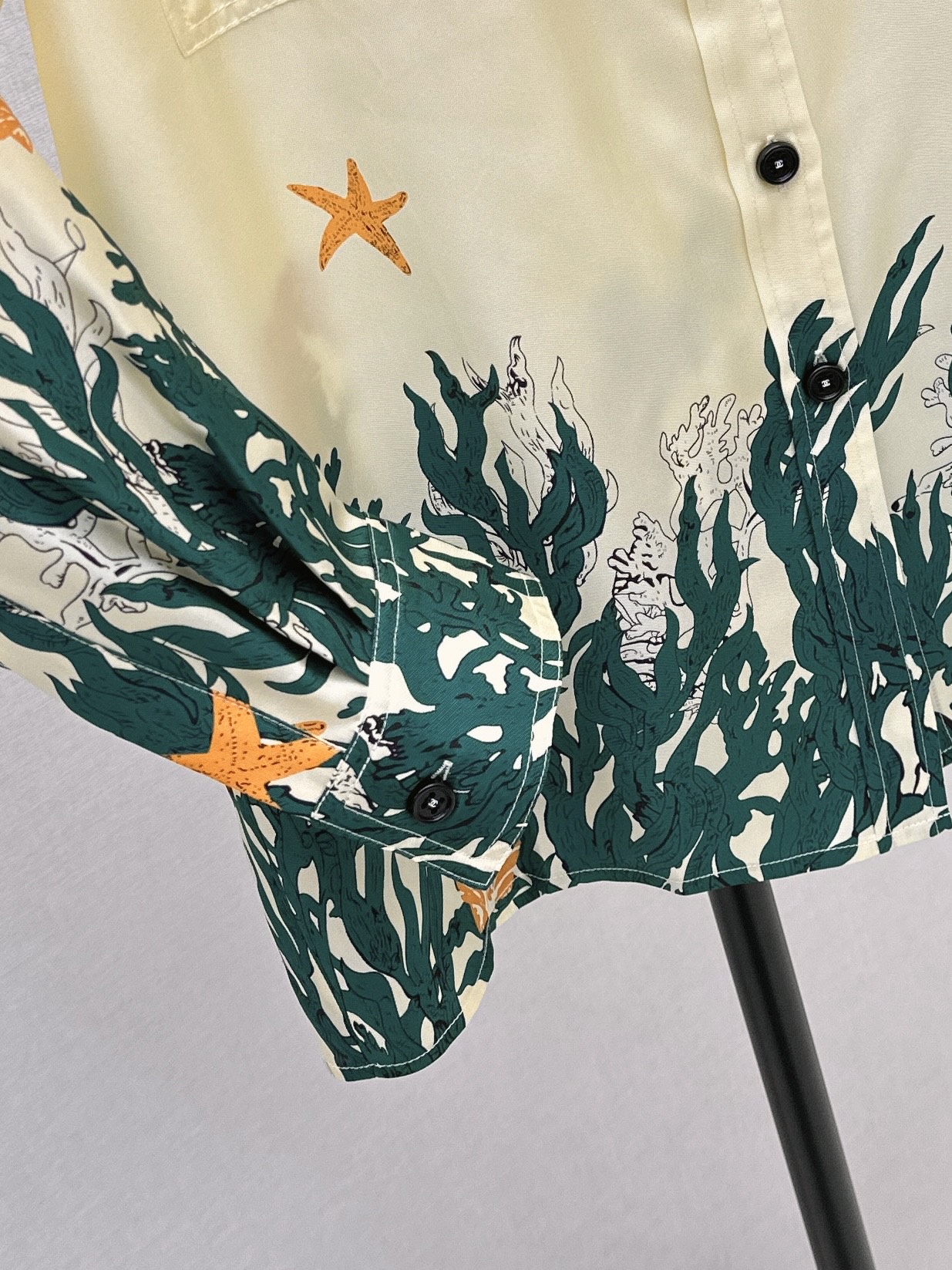Chan 26ss print silk shirt