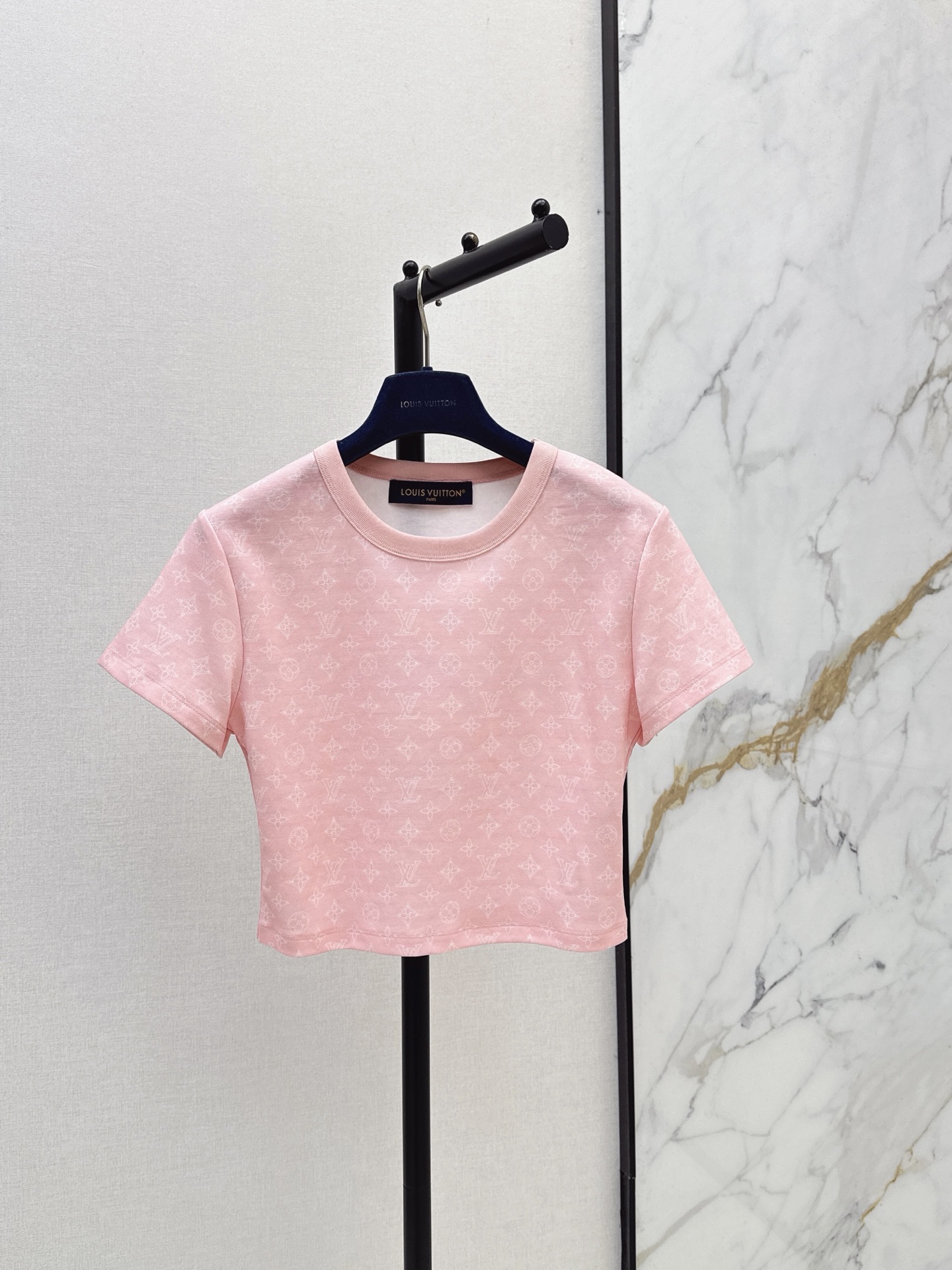 Loui 26ss cropped print t-shirt