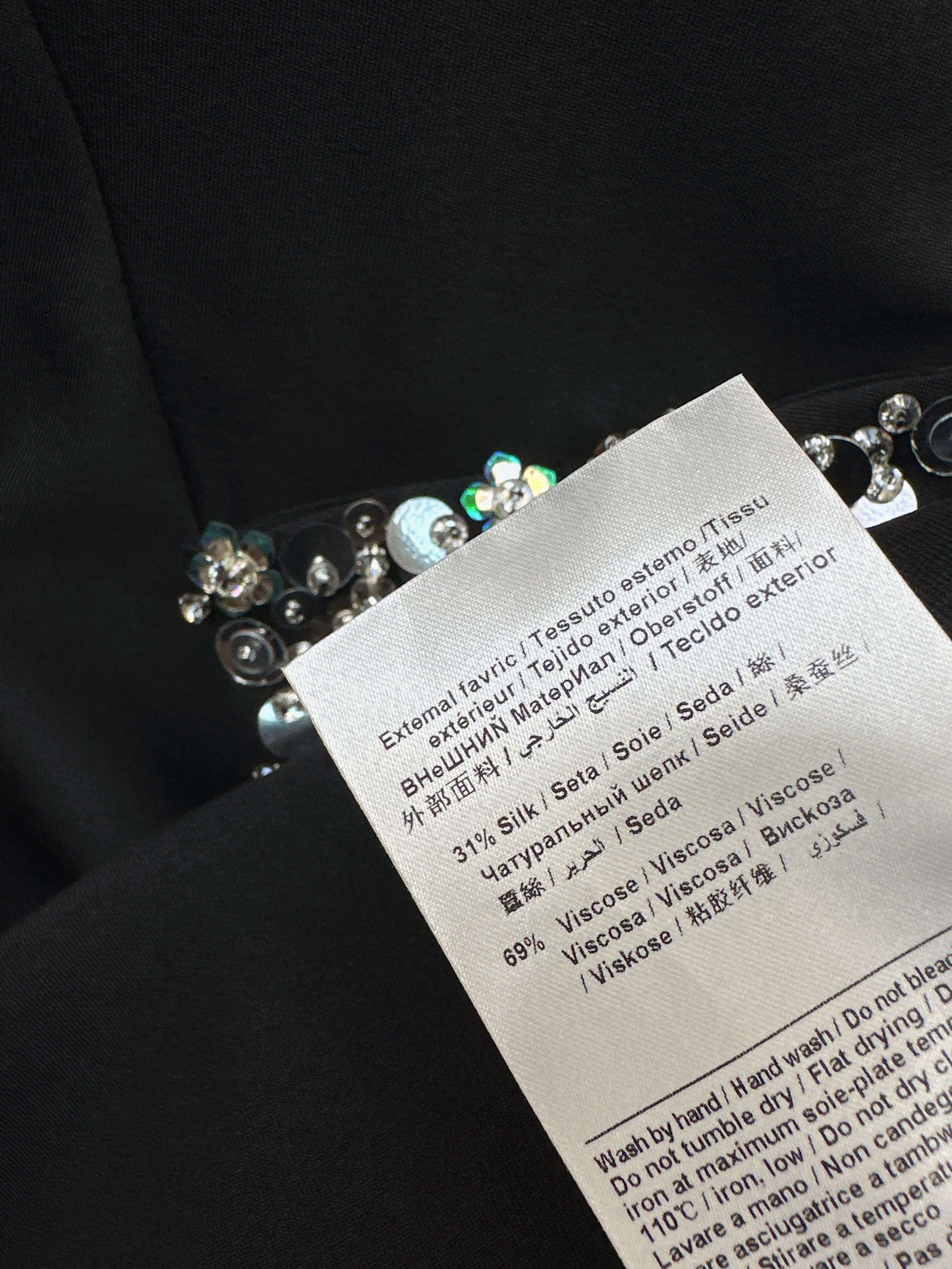 Miu 26ss rhinestone sleeveless dress