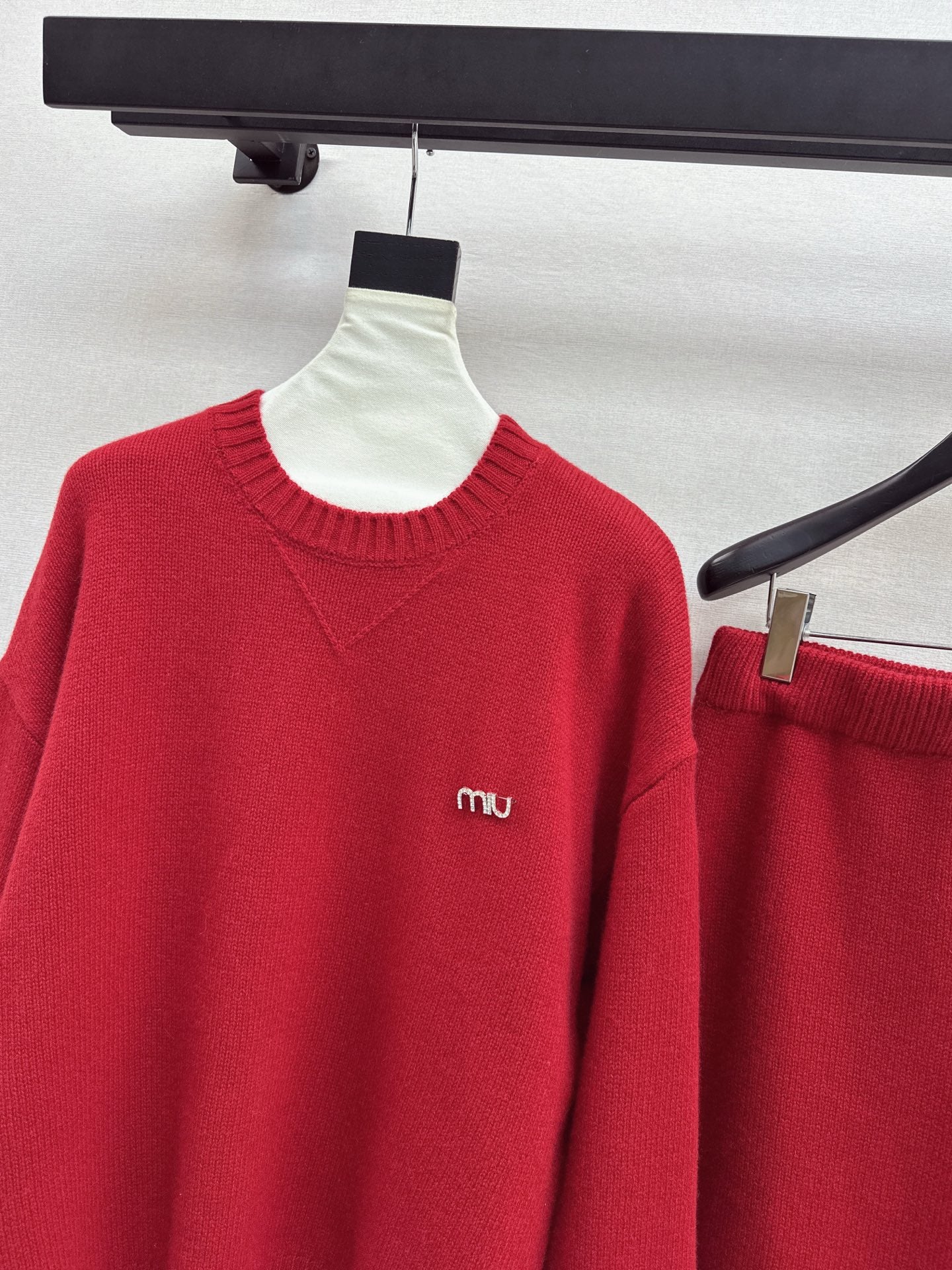 Miu 25fw knit sweater+skirt outfit sets