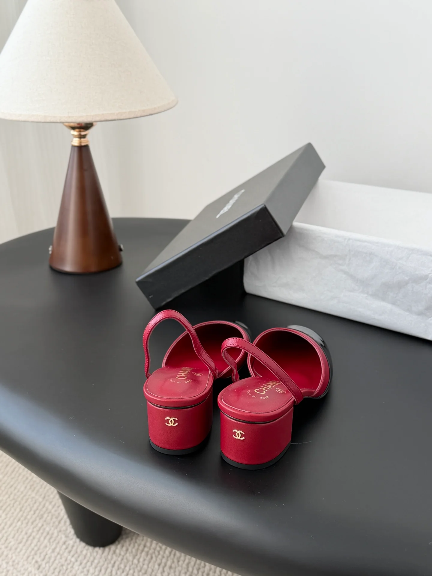 Chan 26ss mary jane chunky flats