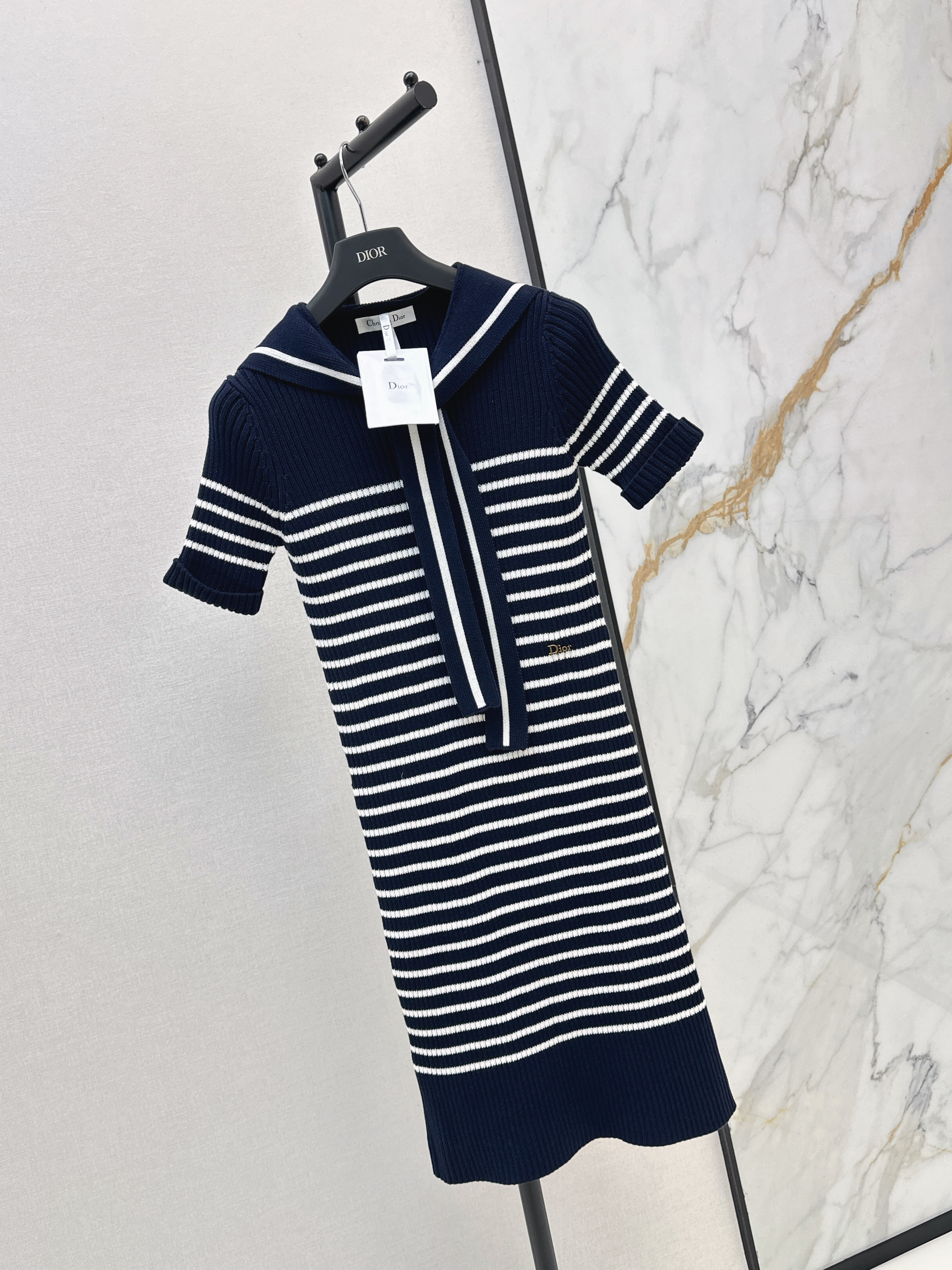 CD 26ss stripe knit dress