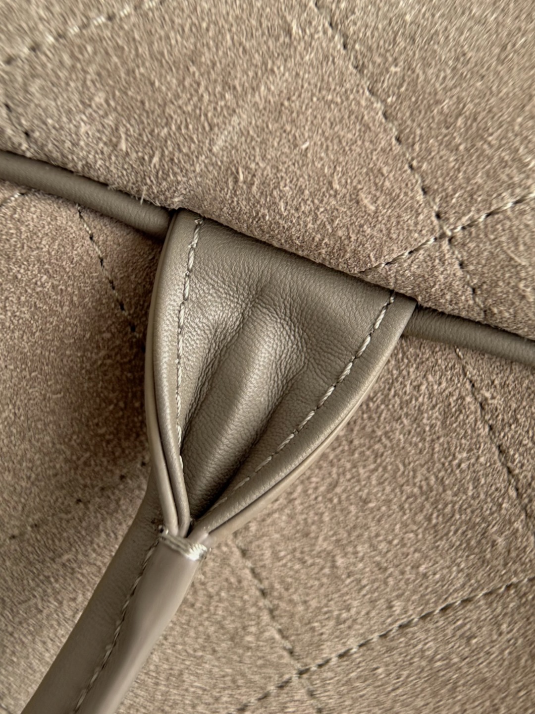 Chan 26S suede bowling bag