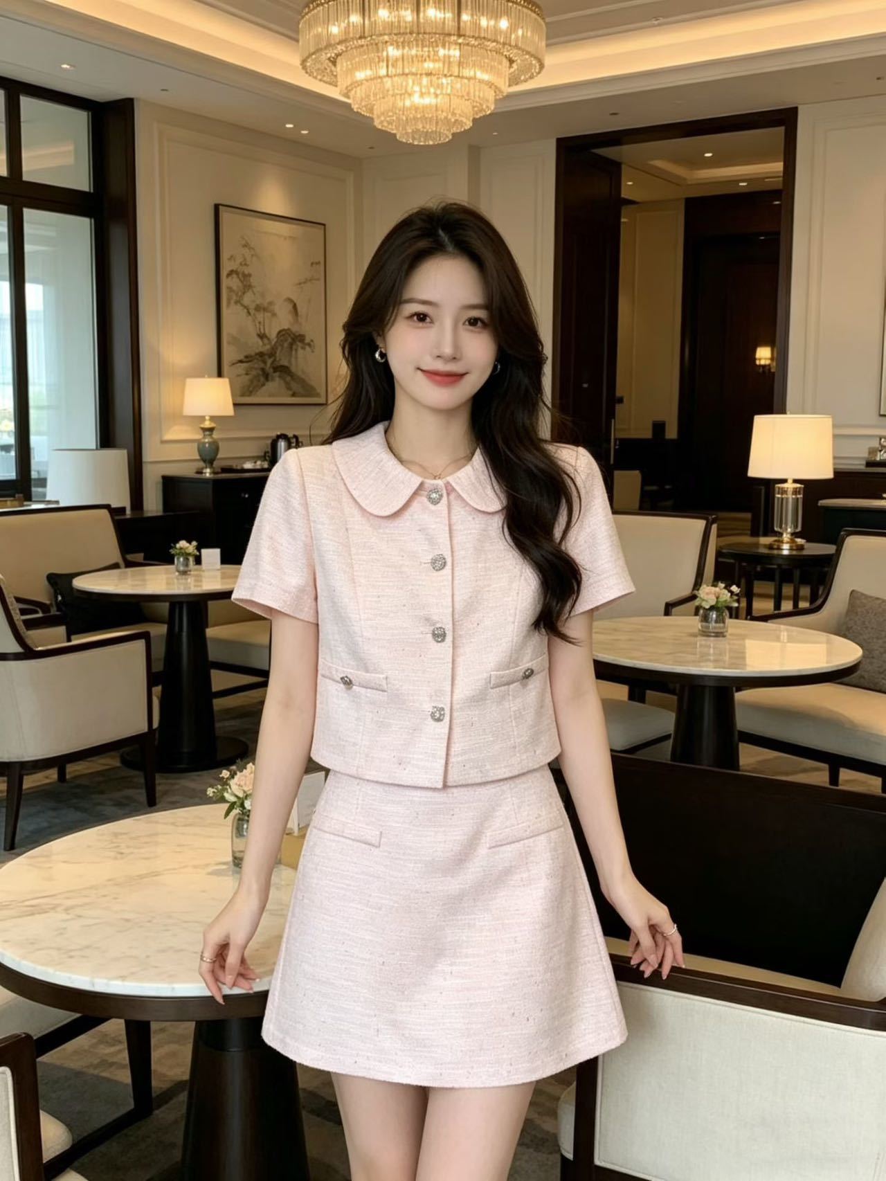 Chan 26ss tweed outfit set
