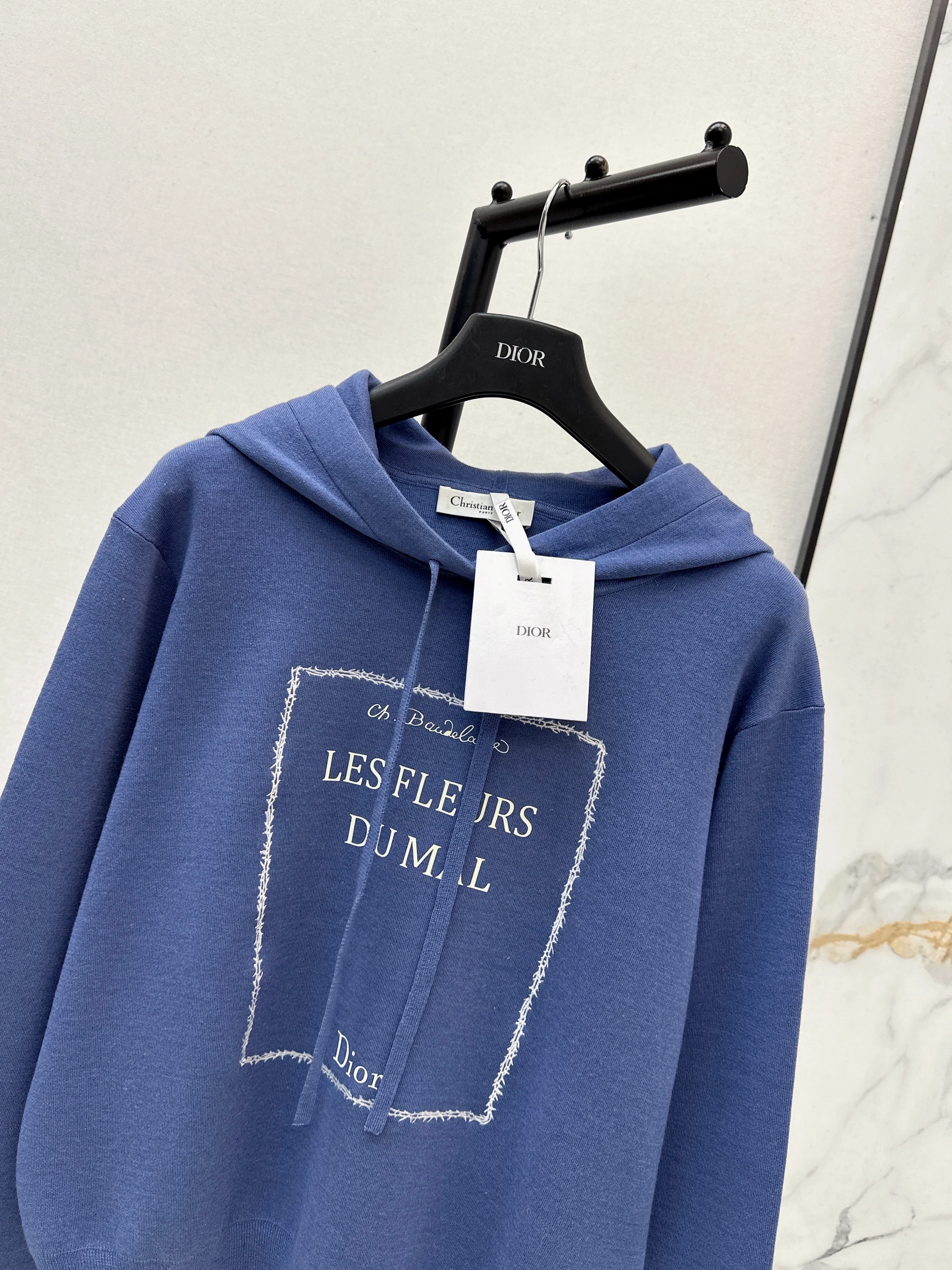 CD 26ss hooded knitted sweater