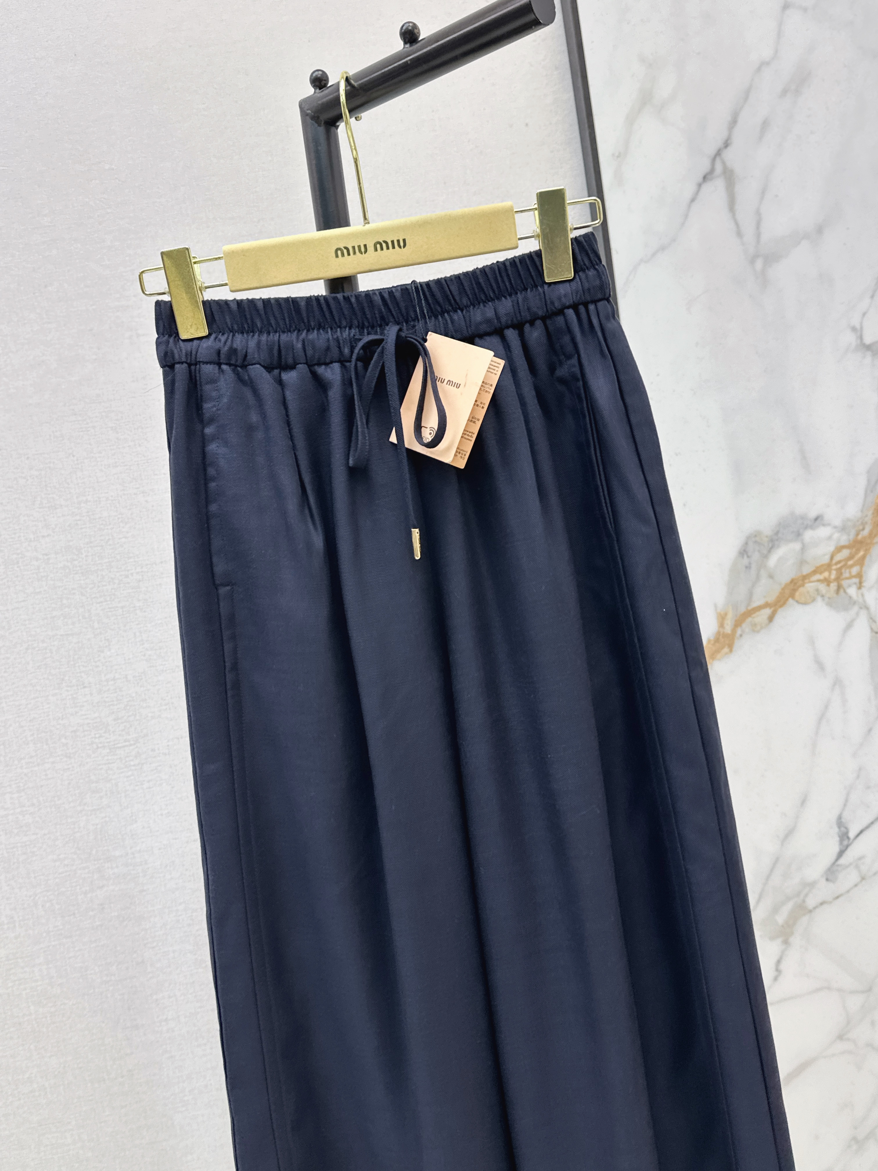 Miu 26ss wide-leg pants