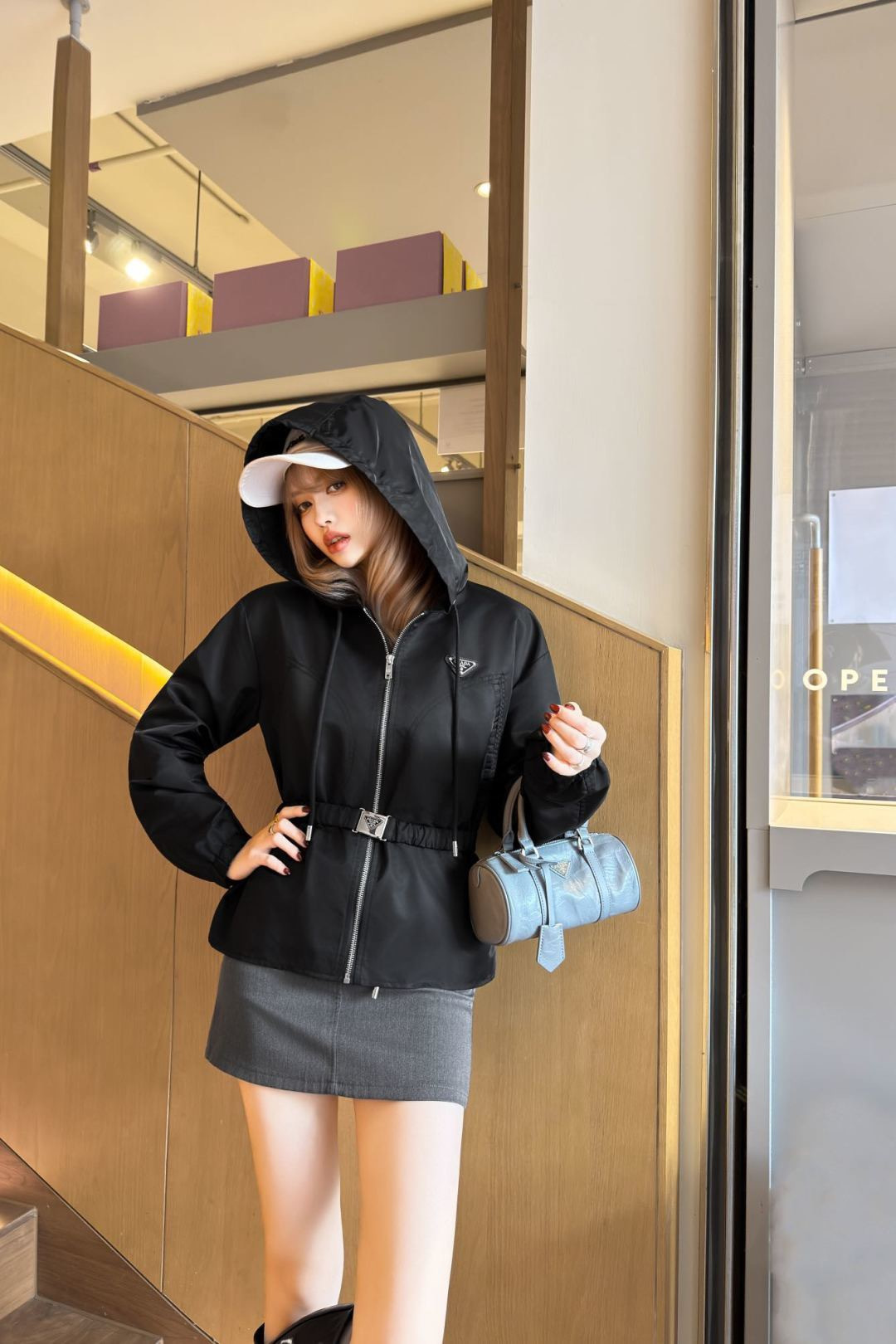 Pra 26ss hooded jacket