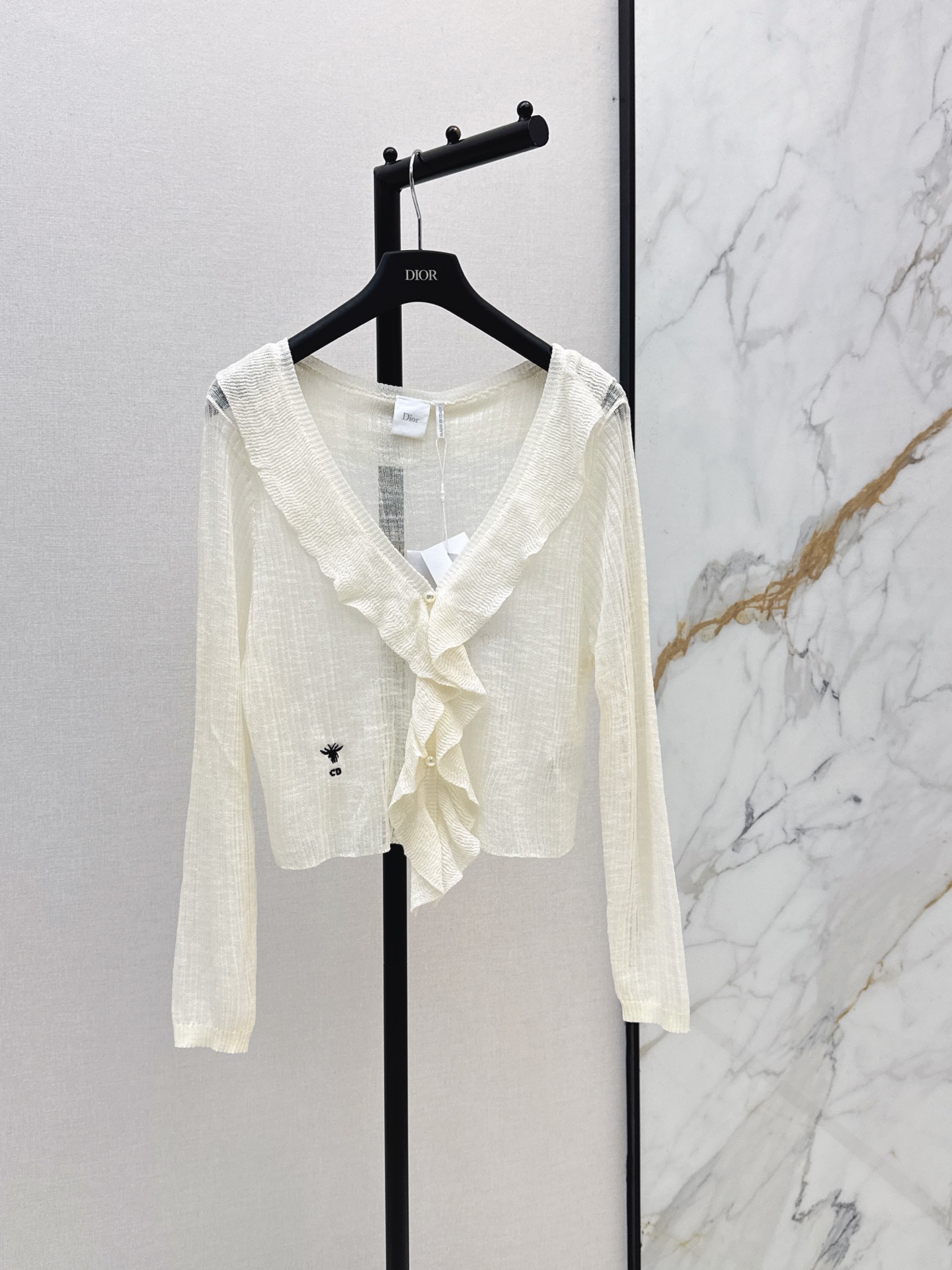 CD 26ss ruffle v-neck cardigan