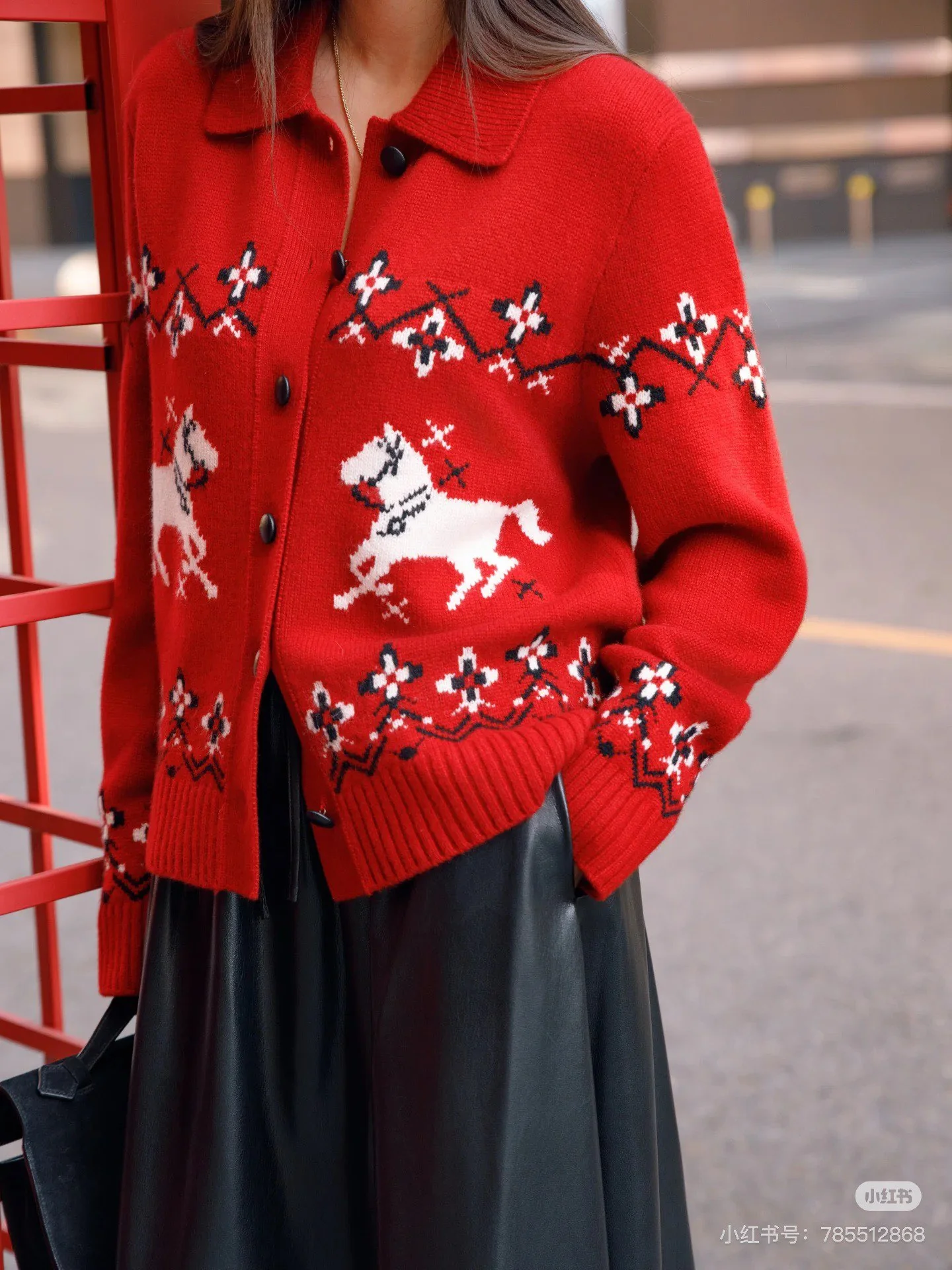 Erdo 26ss fair isle cardigan