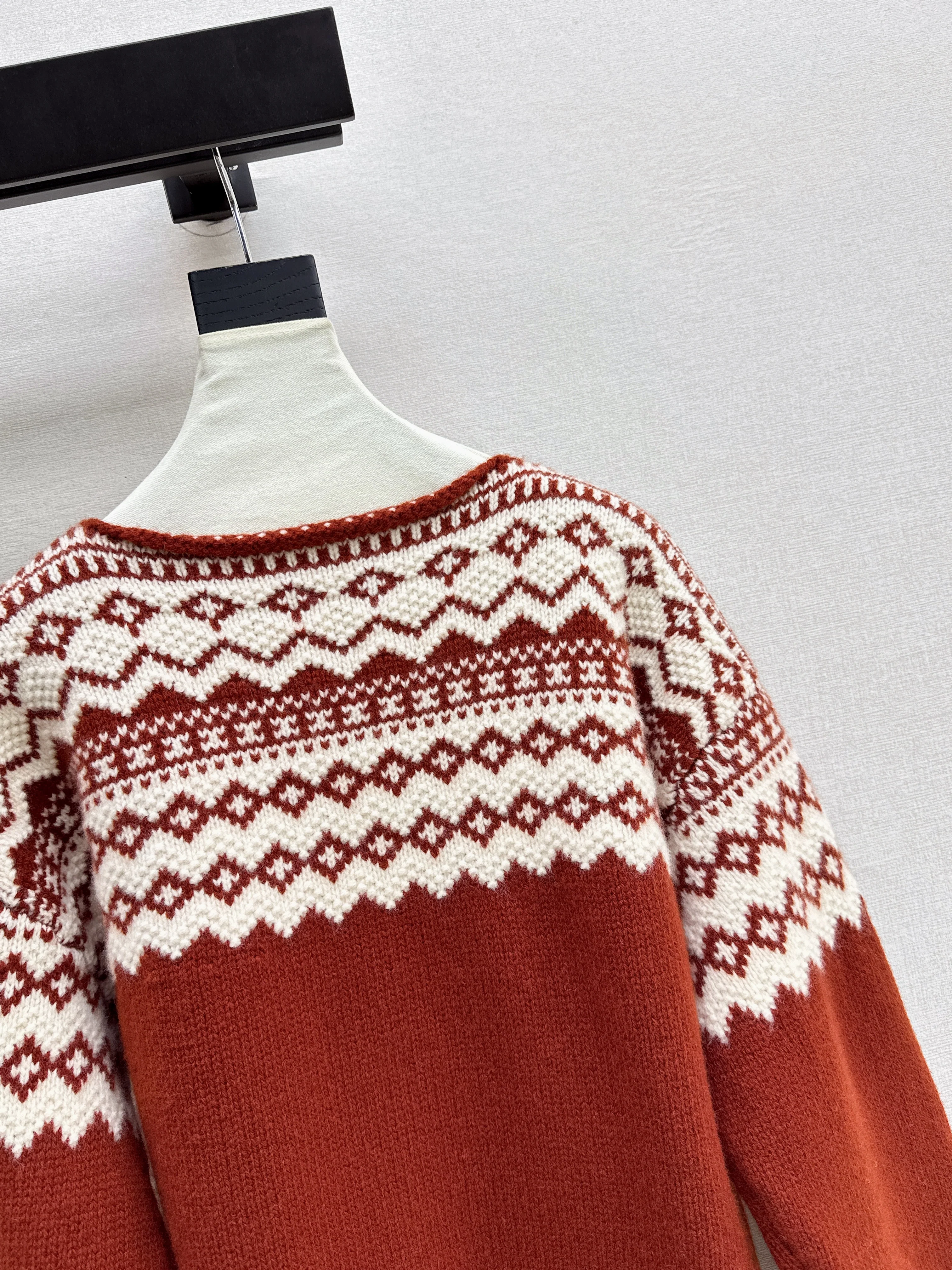 Ralp 26ss fair isle knit sweater