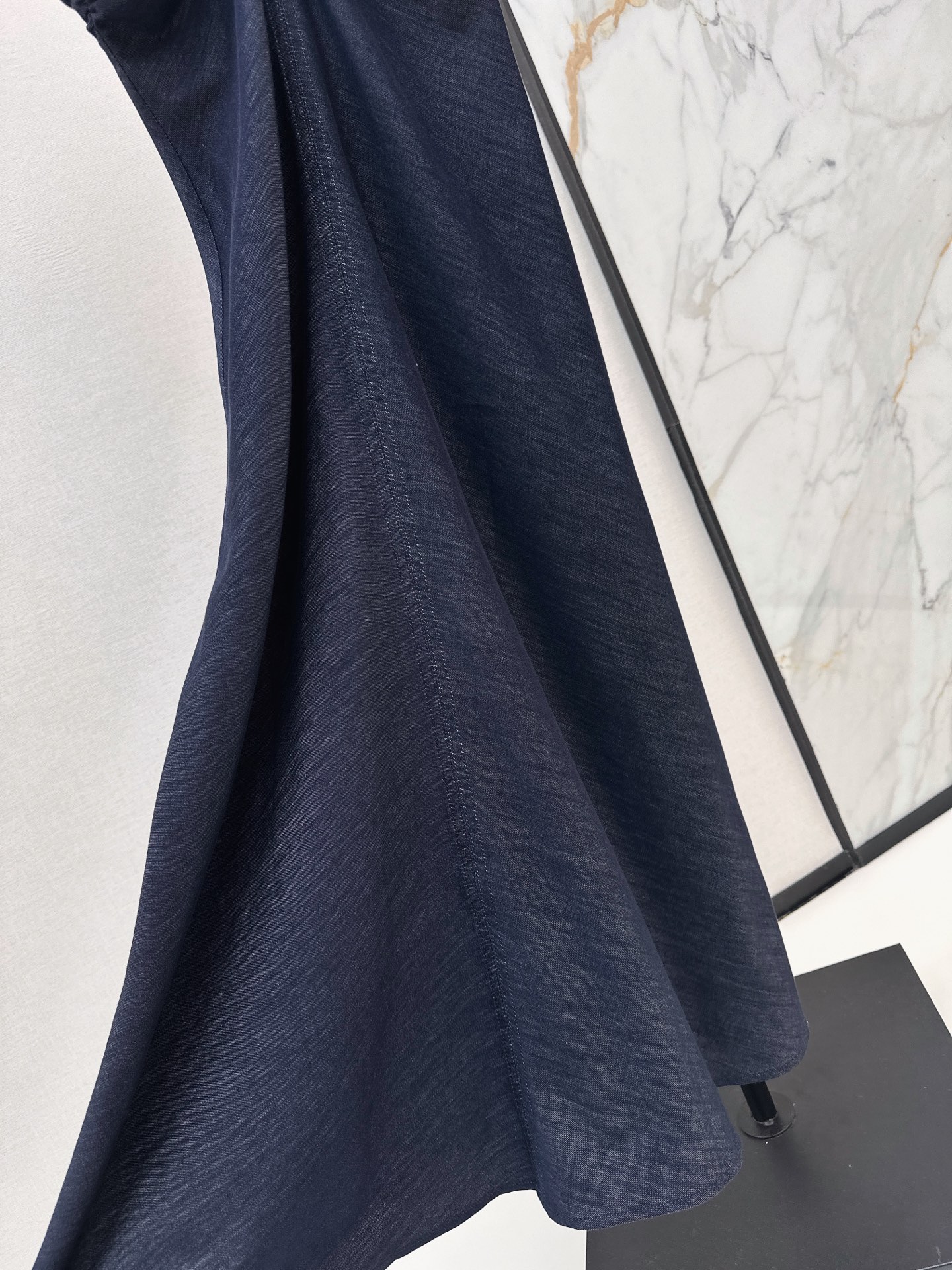Brun 26ss denim folds dress