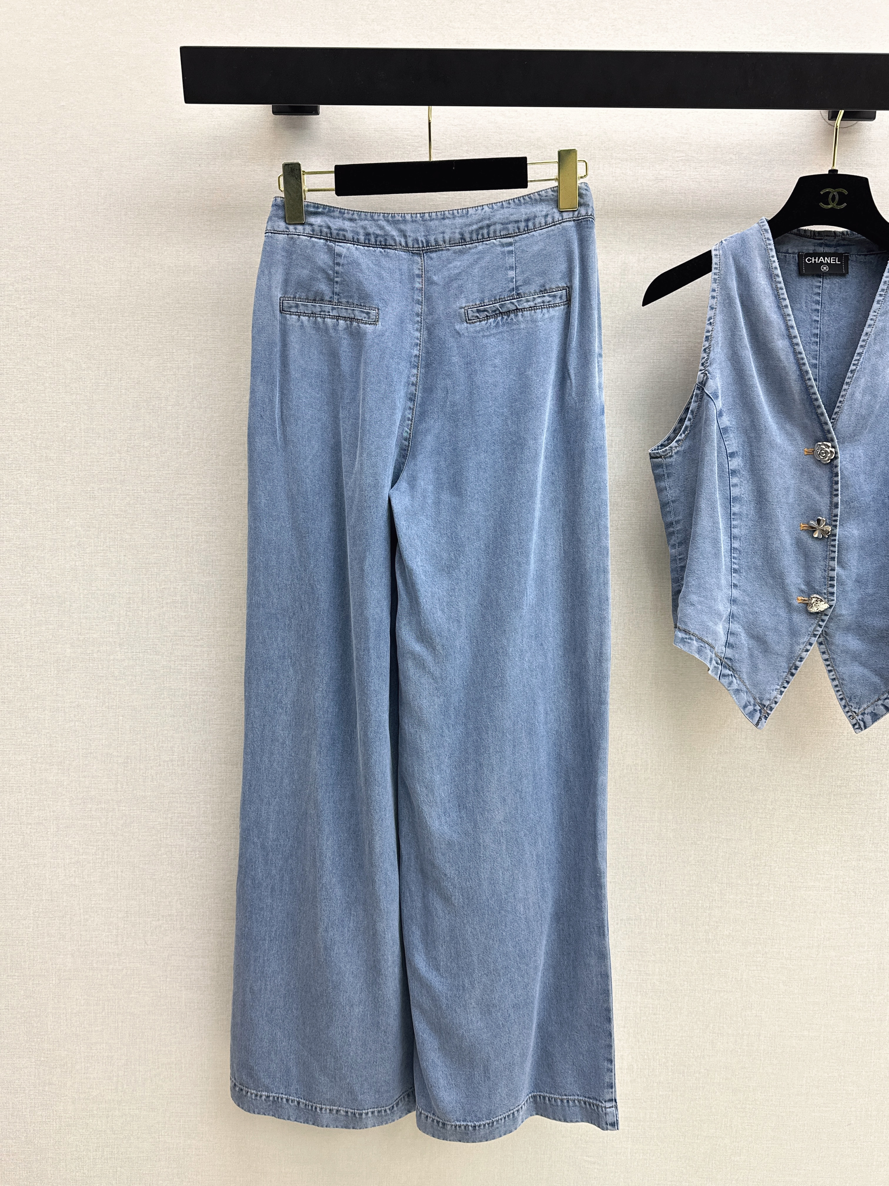 Chan 26ss denim outfit sets