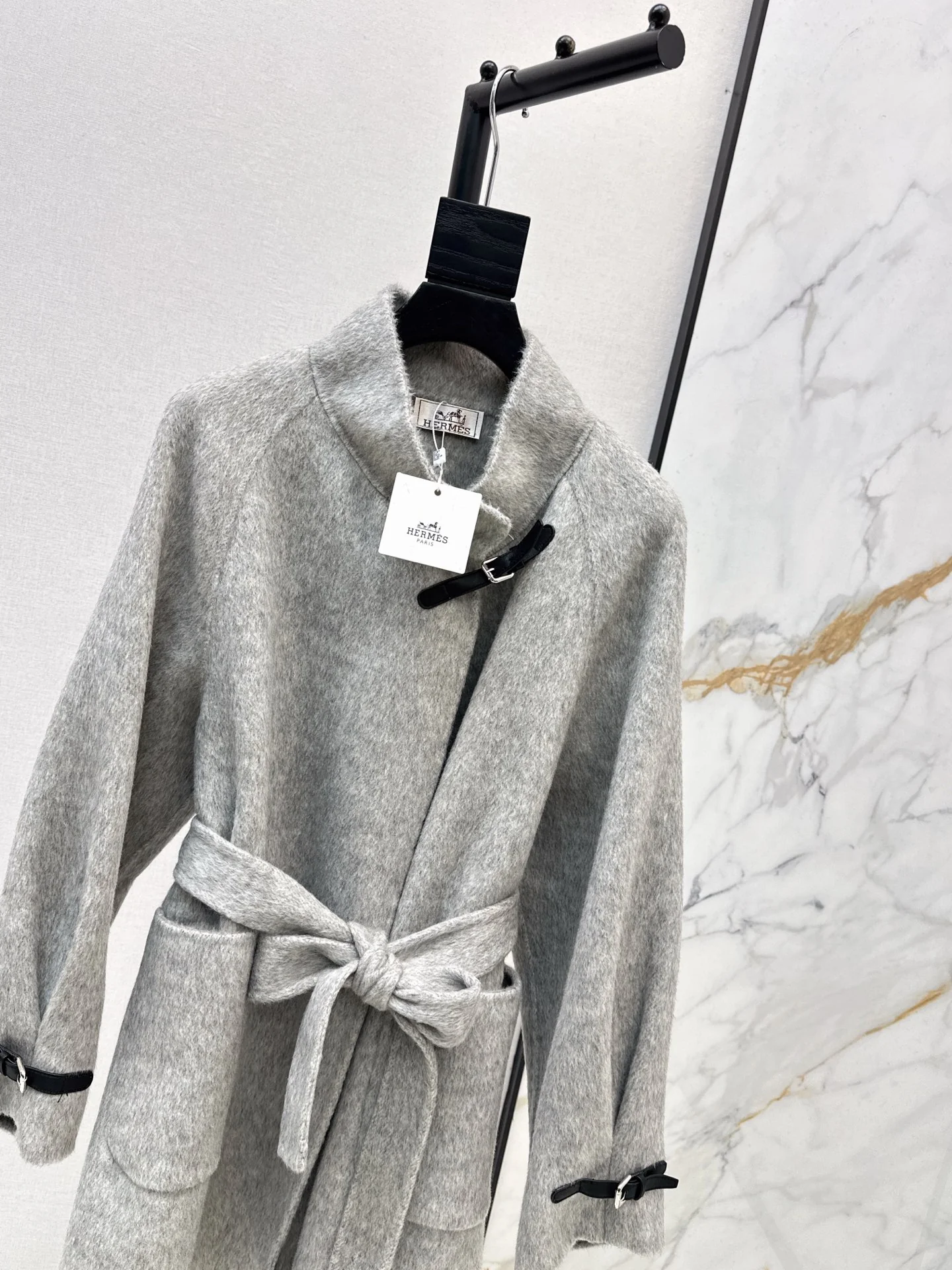 Her 25fw woolen belted overcoats