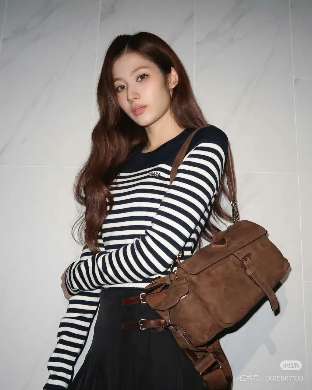 Prad 26ss stripe knitwear