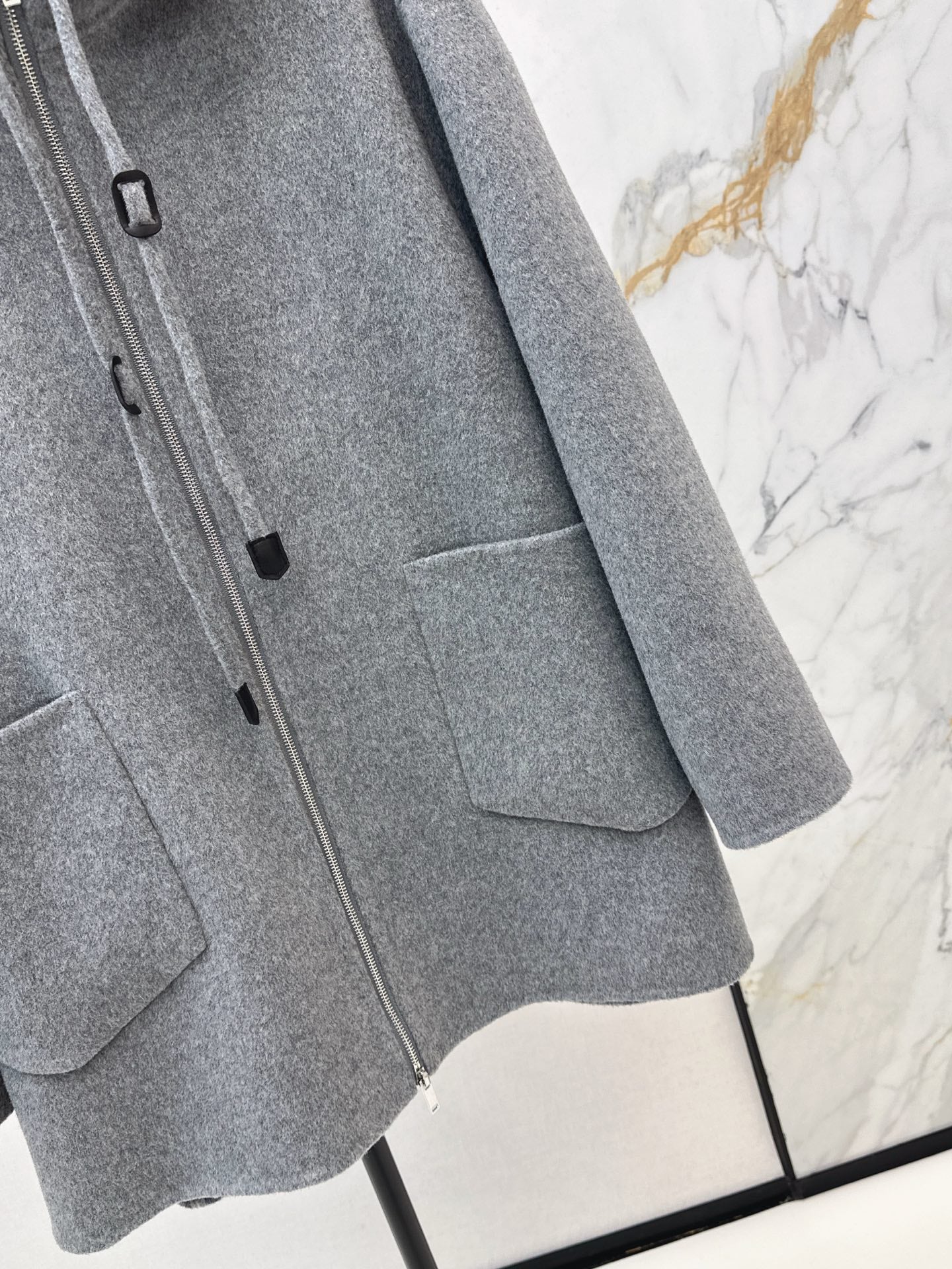 Celi 26ss hooded woolen jacket