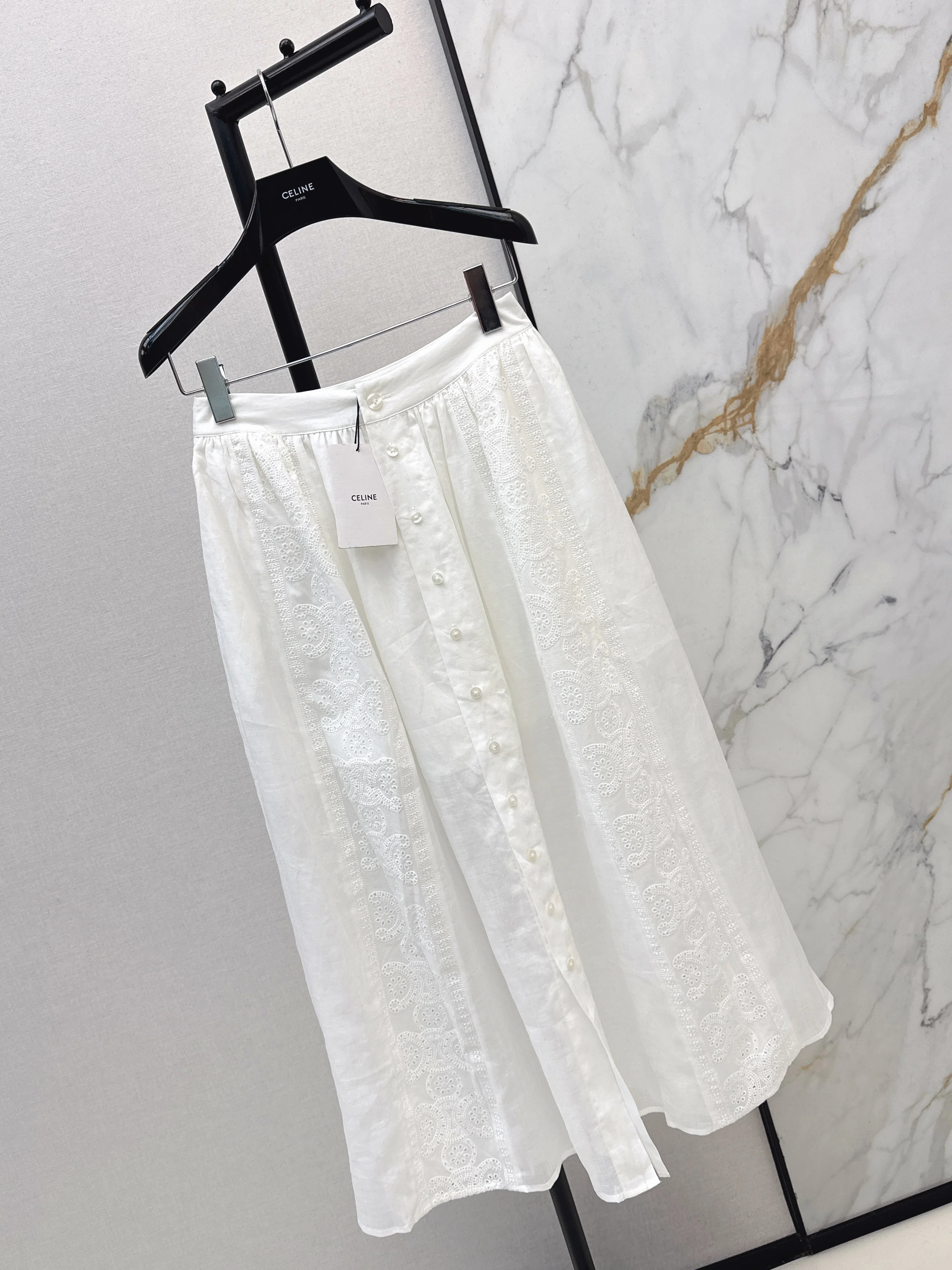 Celi 26ss hollow jacquard skirts
