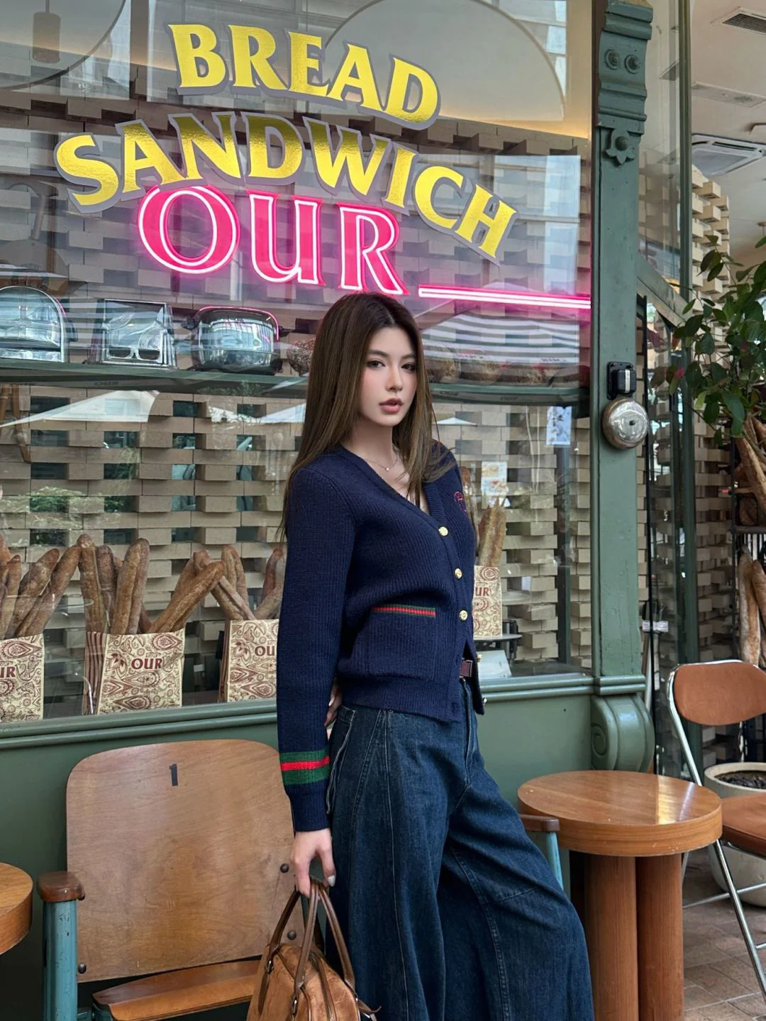 Gucc 25fw jacquard knit cardigan