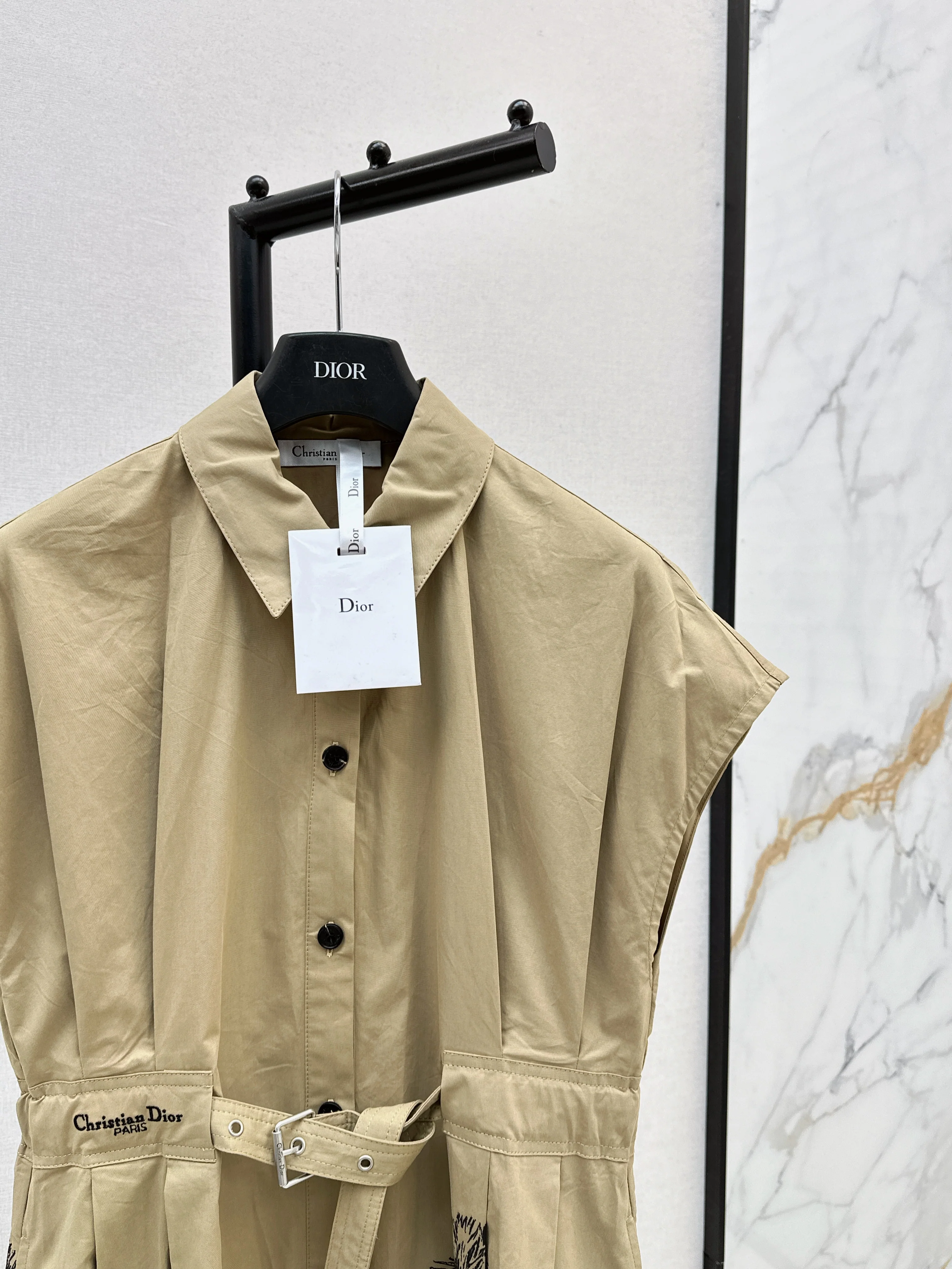 CD 26ss print shirt dress