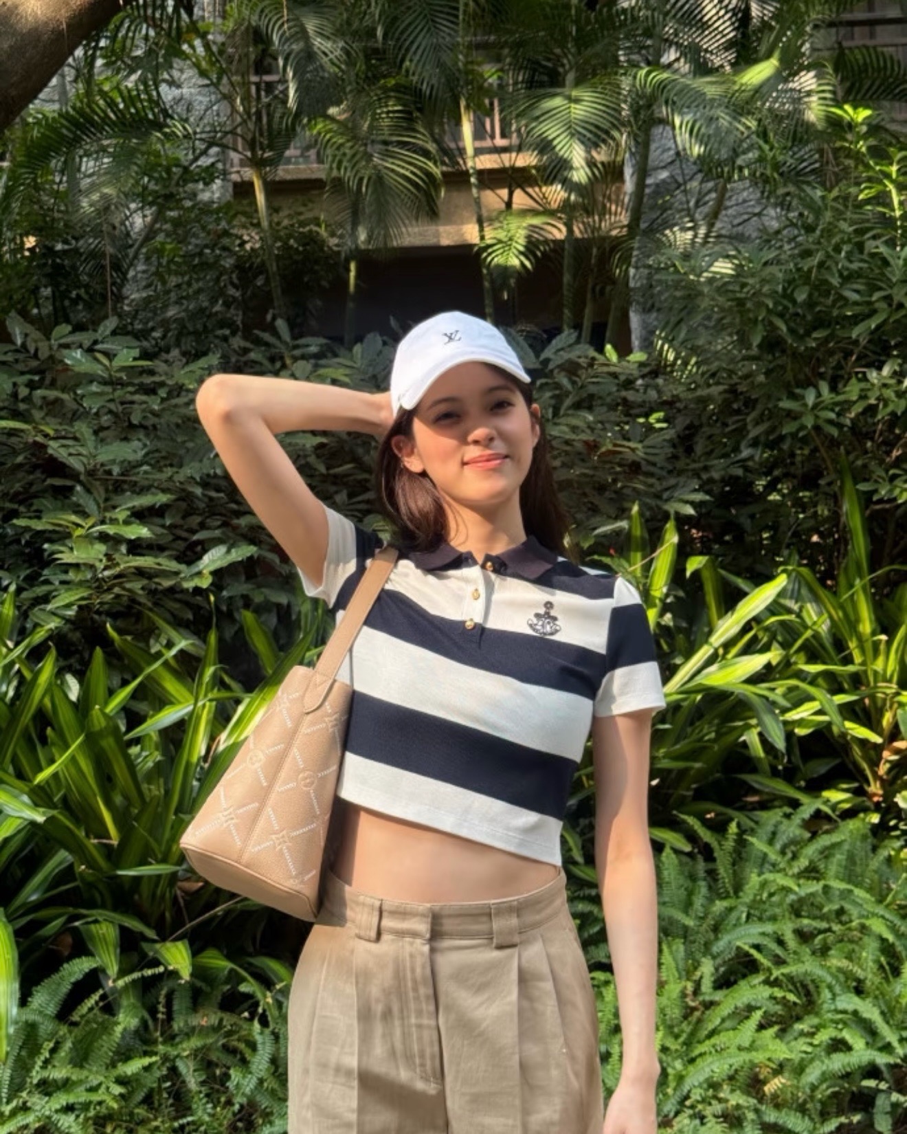 Loui 26ss stripe polo shirt