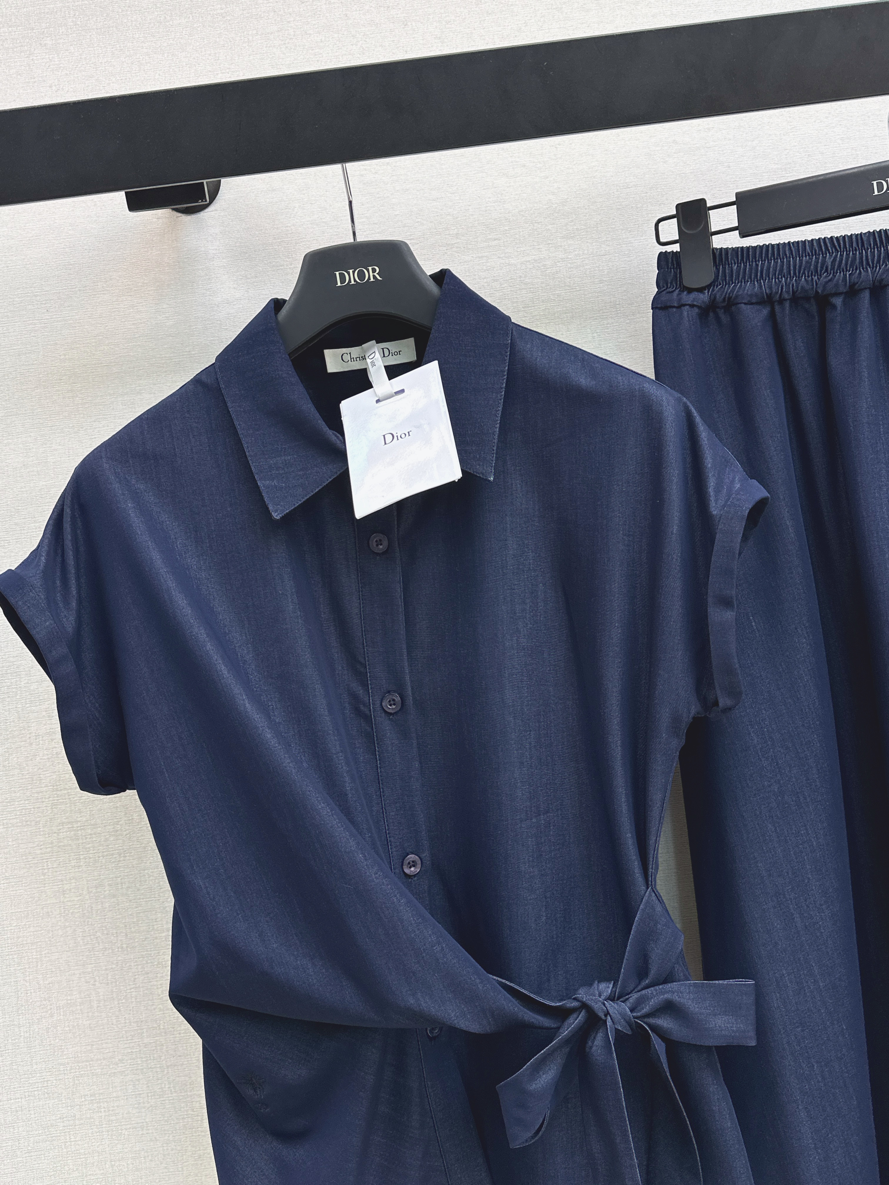 CD 26ss denim sleeveless shirt skirt set