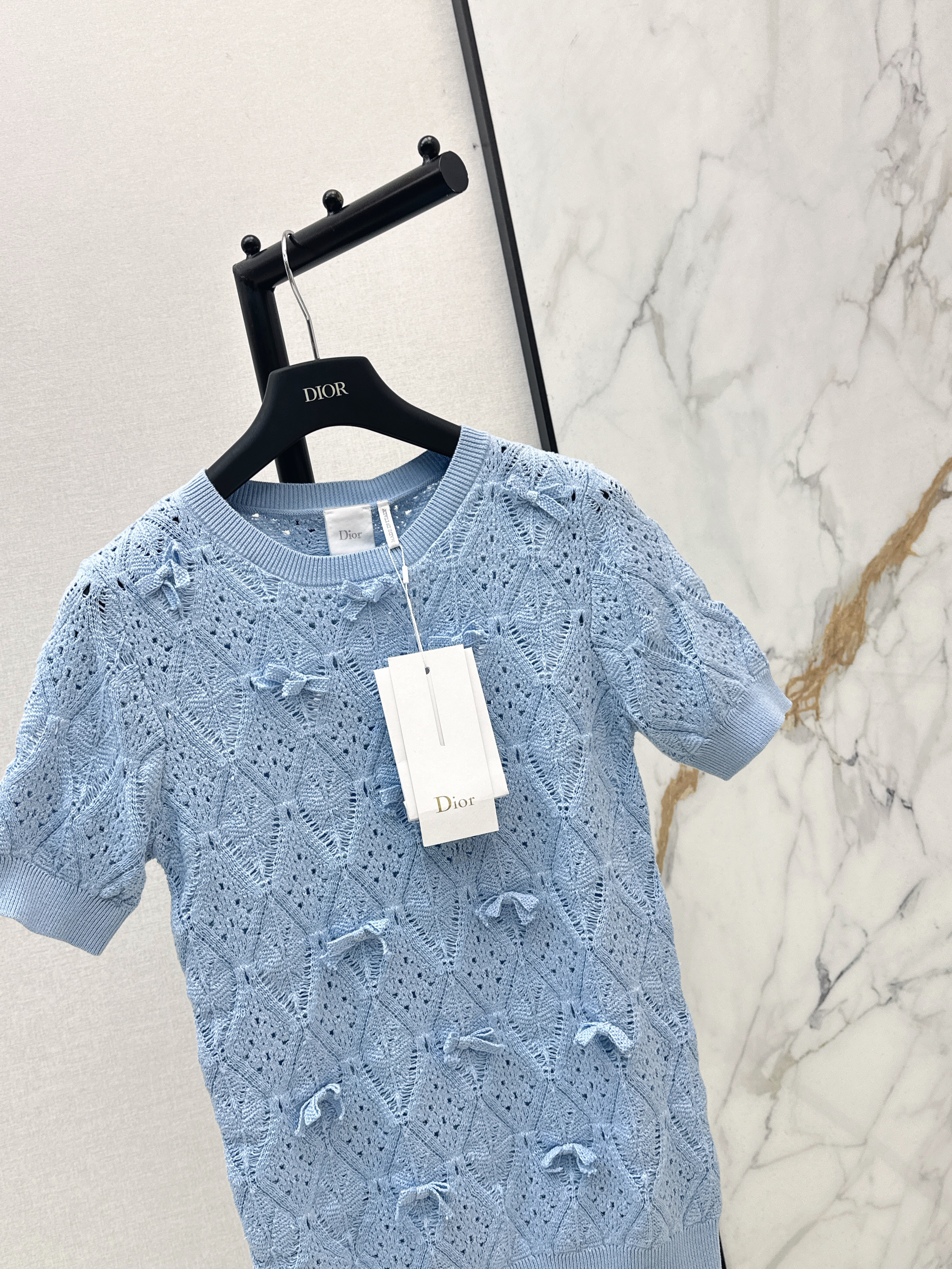 CD 26ss bow hollow knitwear