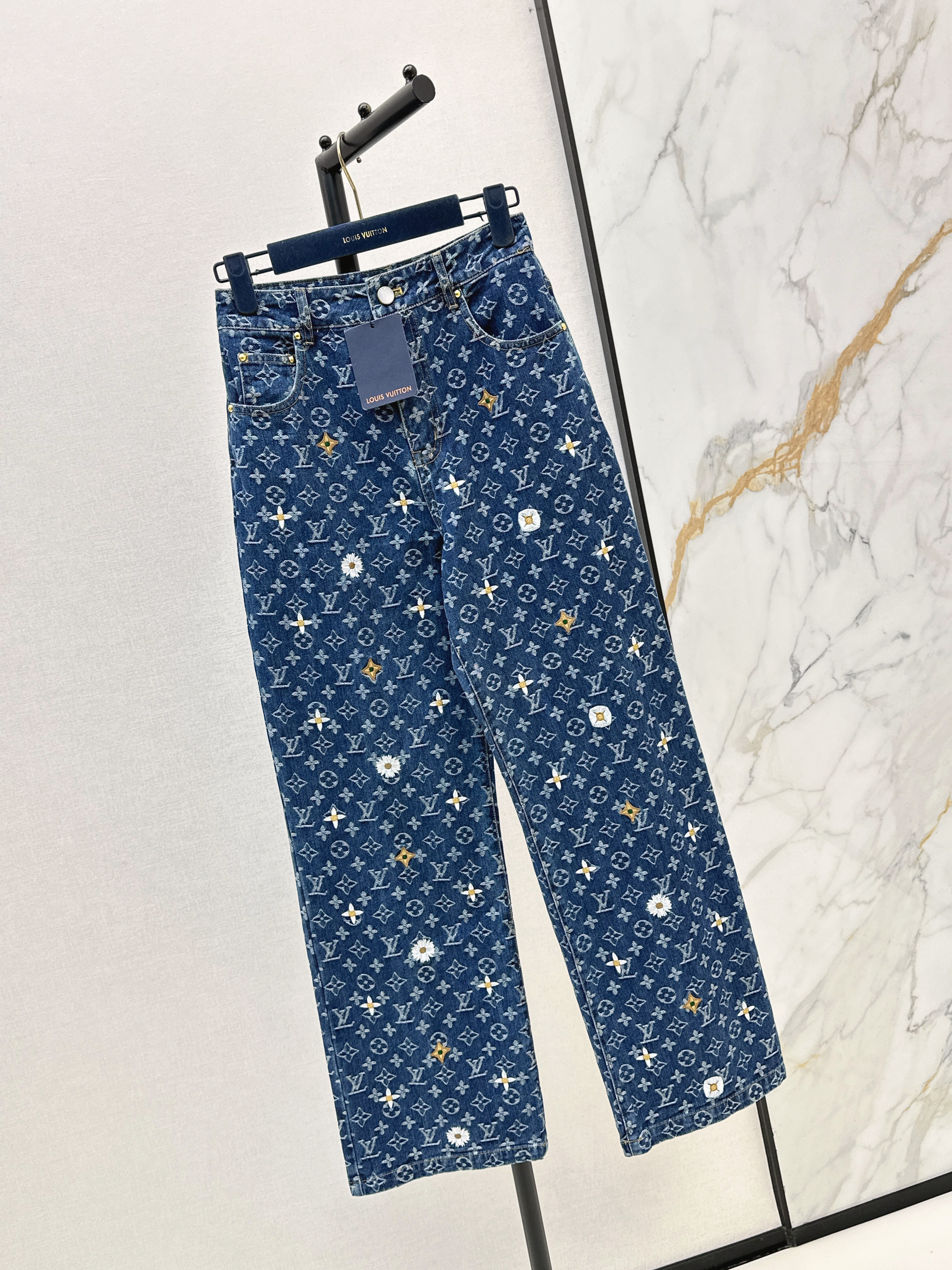 Loui 26ss embroidery jeans