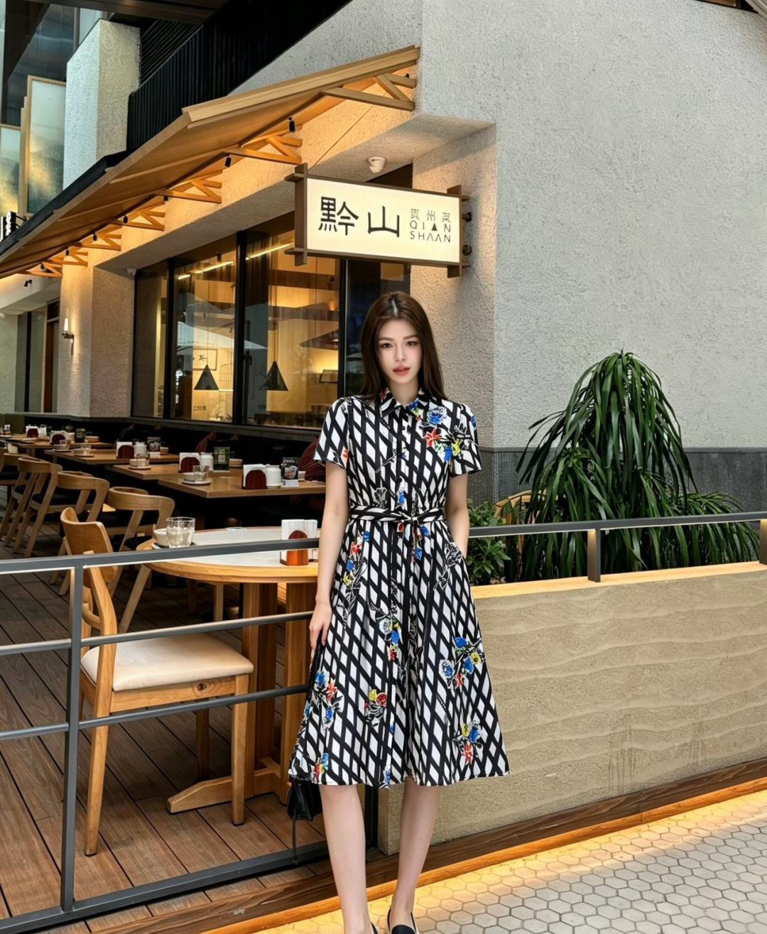 Chan 26ss print dress