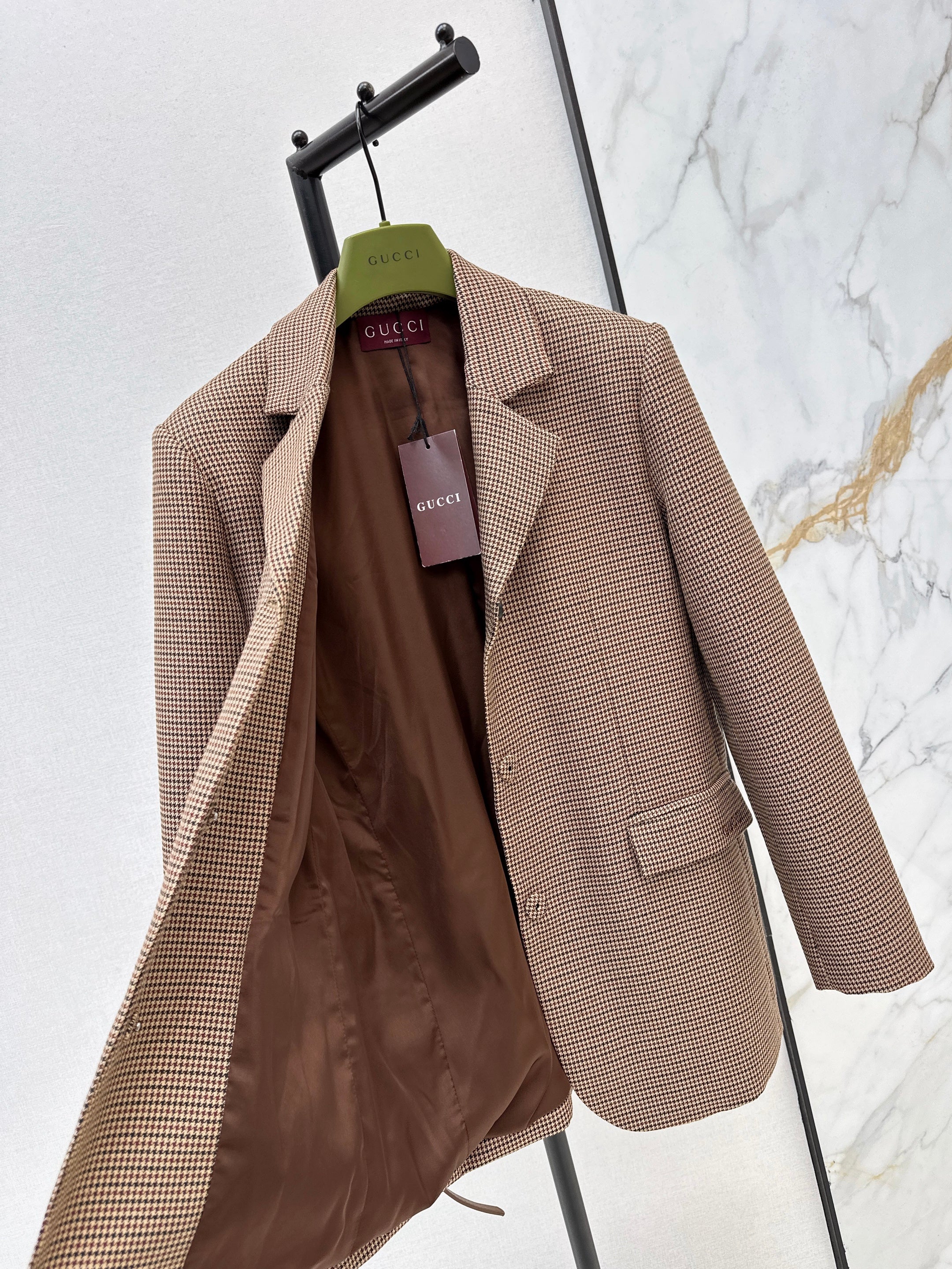 Gucc 26ss houndstooth black