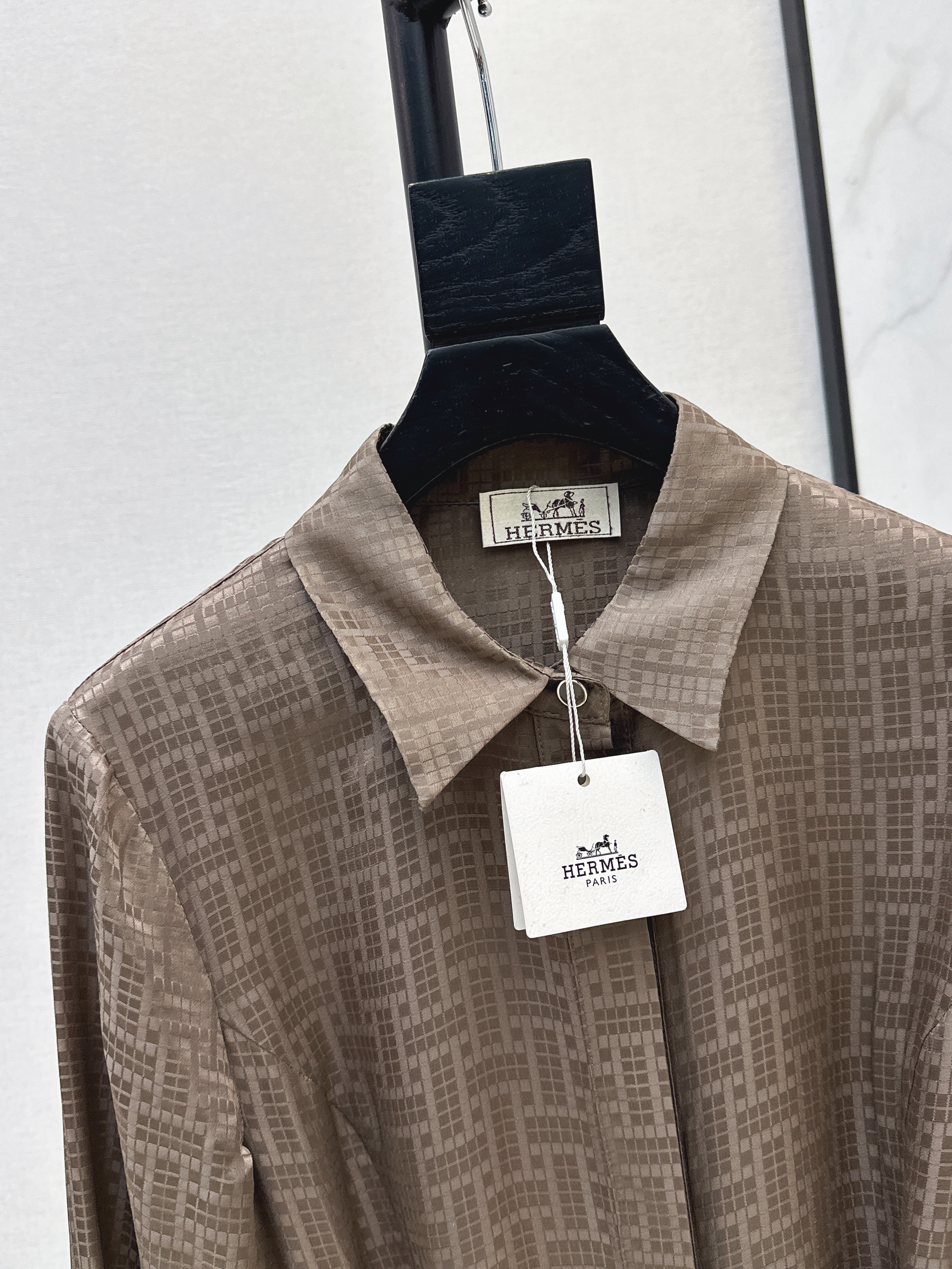 Her 26ss jacquard silk dress