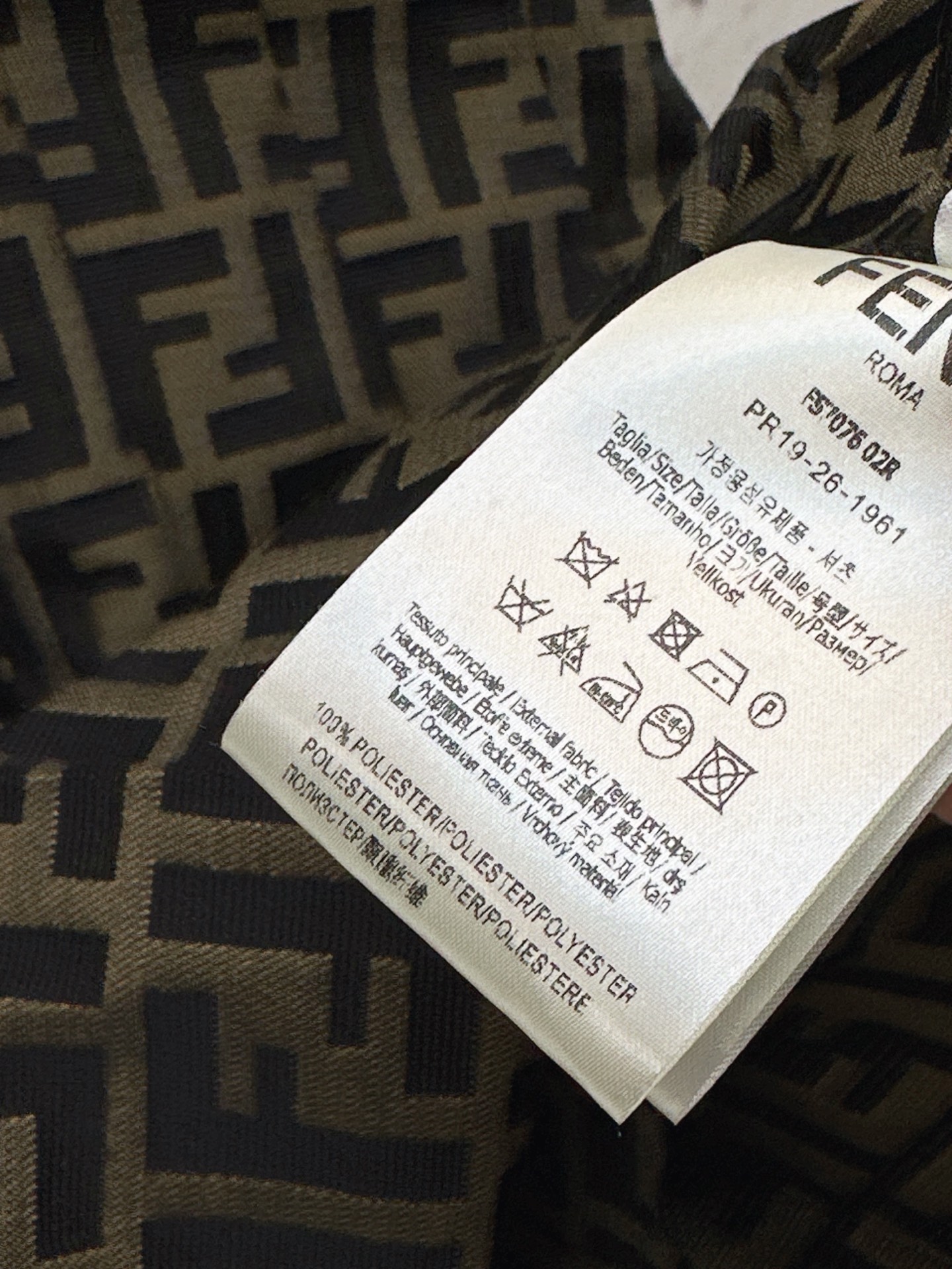 Fen 26ss jacquard sleeveless dress