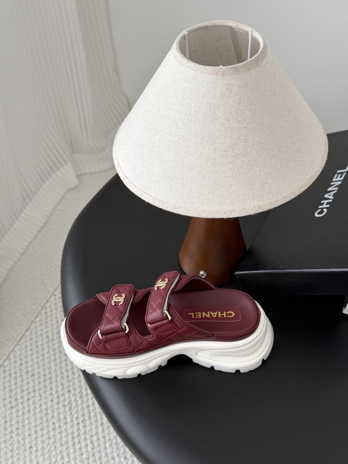Chan 26ss velcro slippers