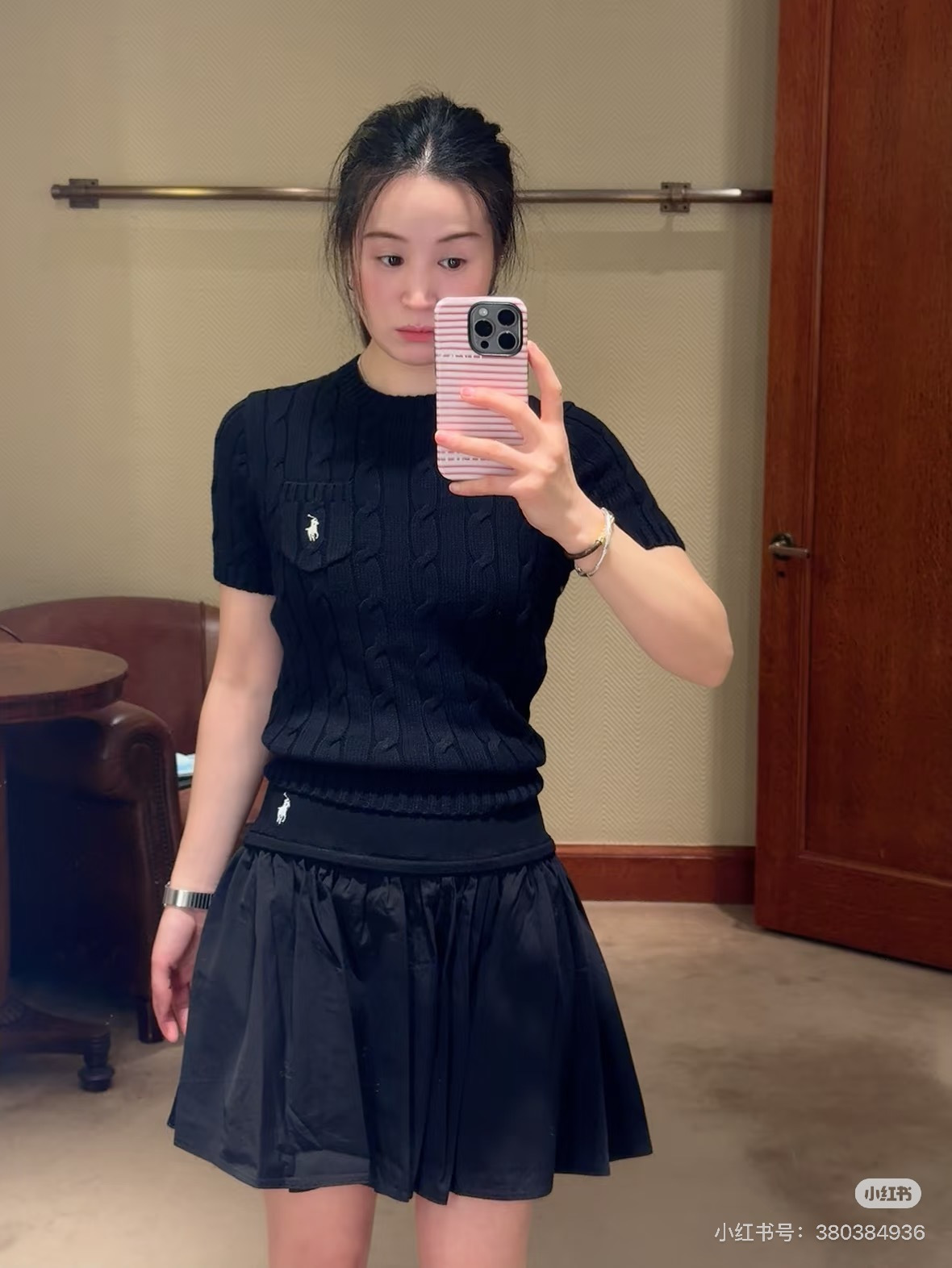 Ralp 26ss pleated skirt