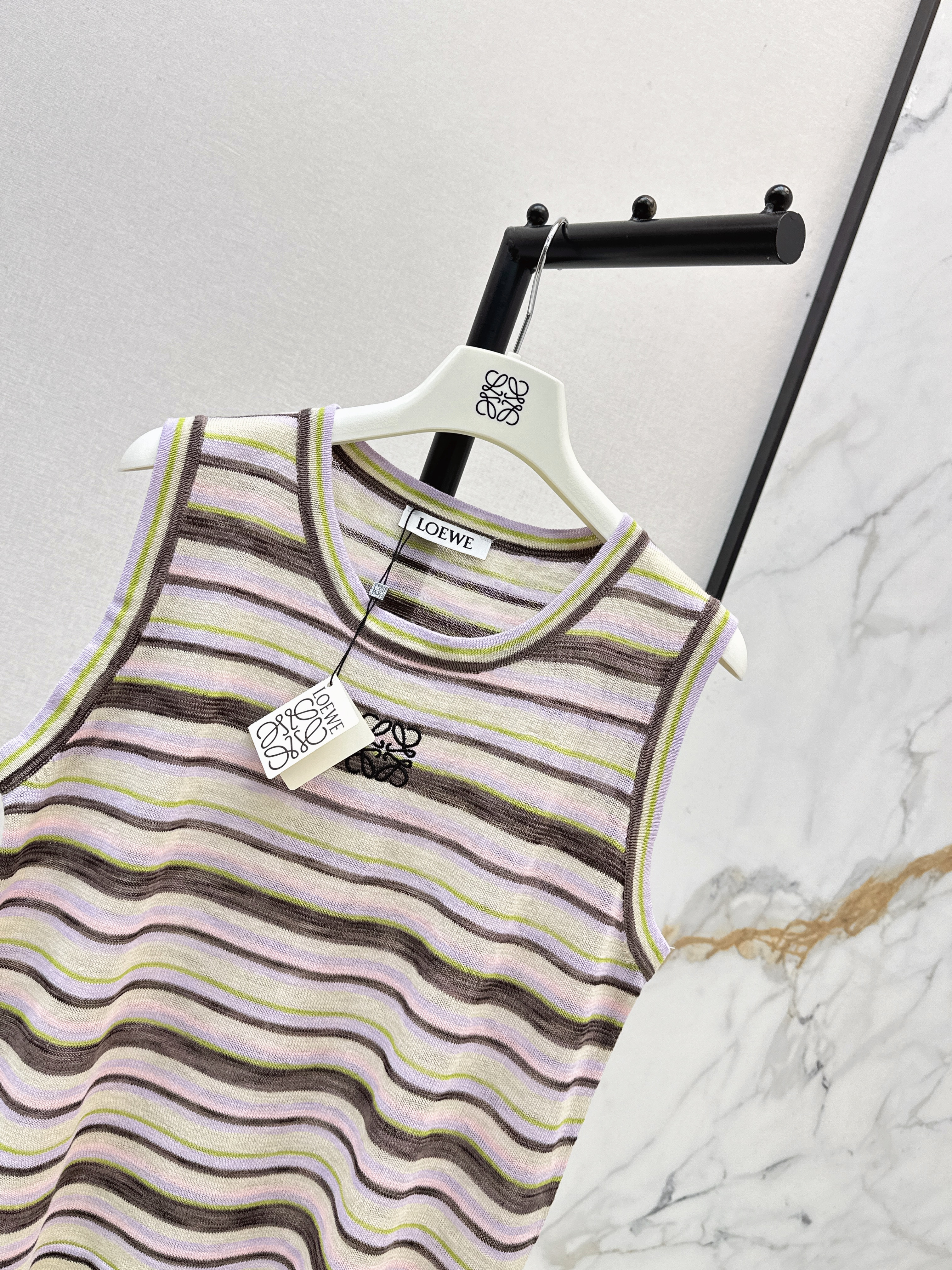 Loe 26ss stripe vest