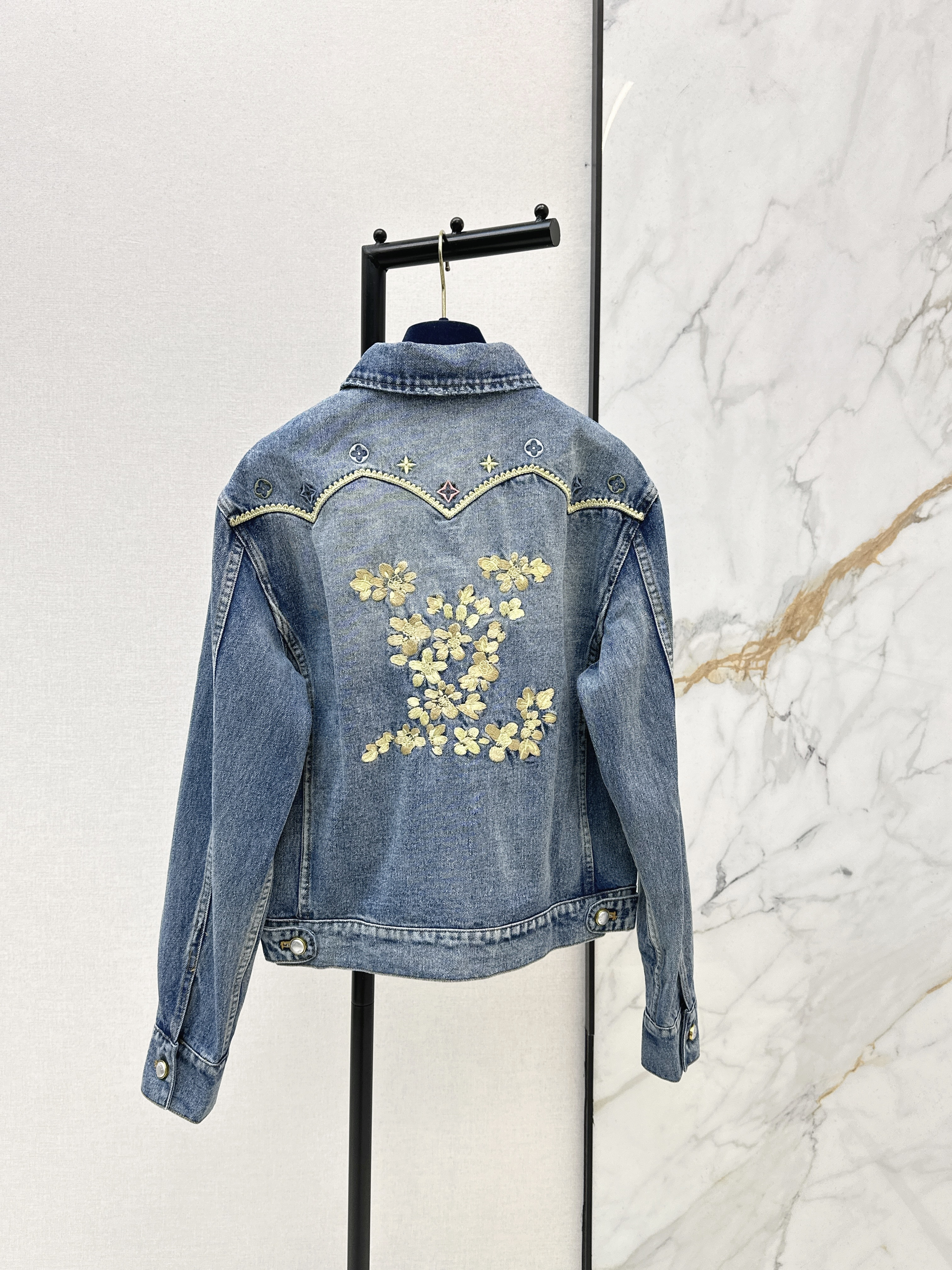 Loui 26ss embroidery denim jacket