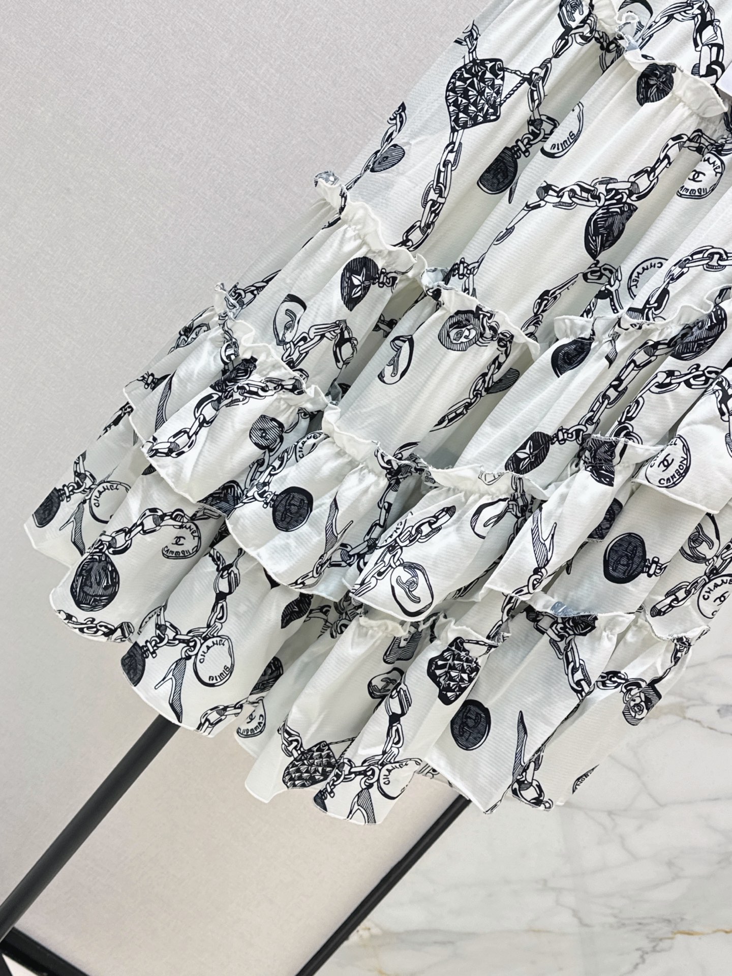 Chan 26ss print skirt
