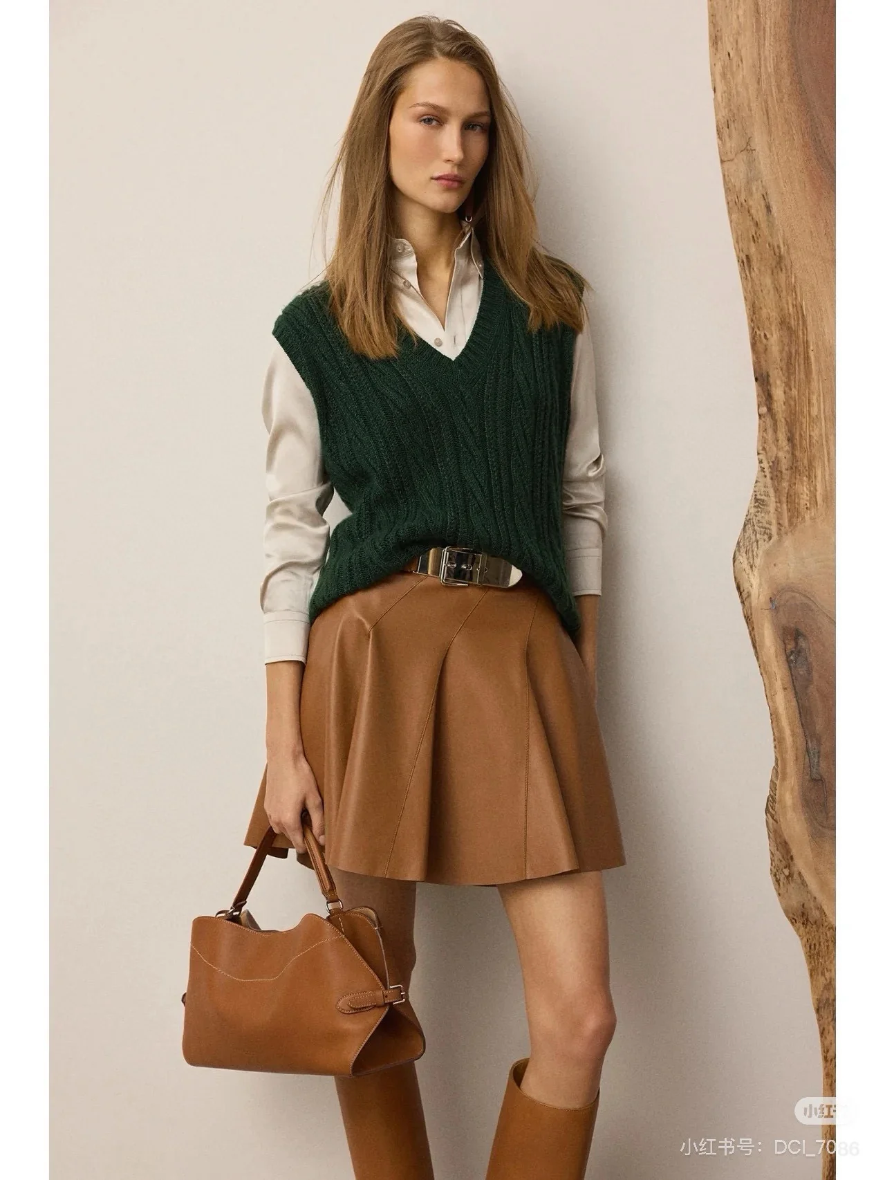Ralp 25fw leather skirt